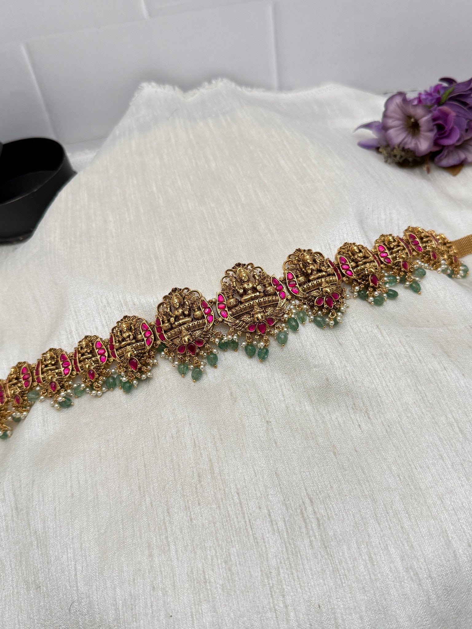 Luxurious Antique Chain Type Vaddanam Kamarbandh 6929 - Mahilas