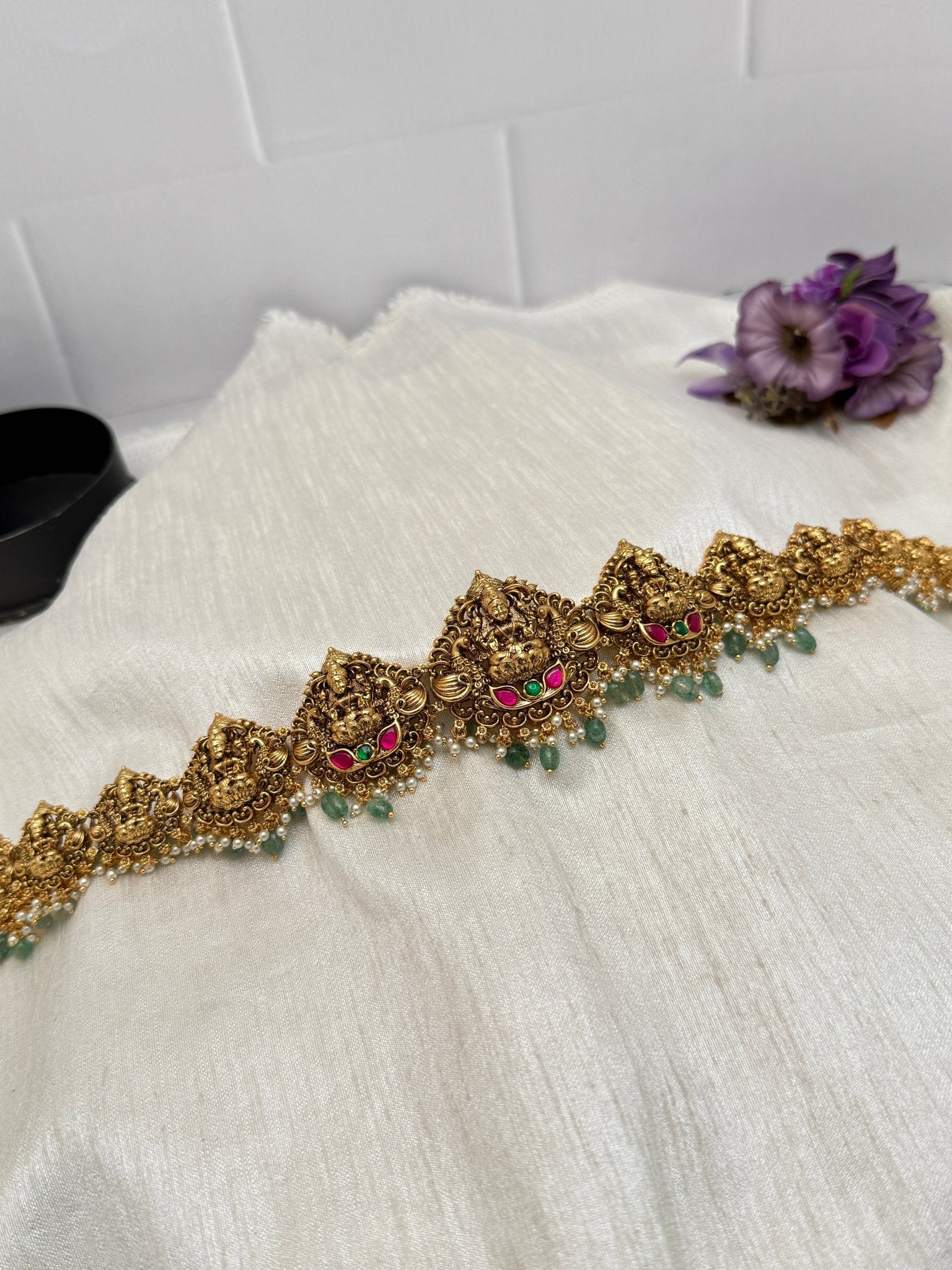 Luxurious Antique Chain Type Vaddanam Kamarbandh 6932 - Mahilas