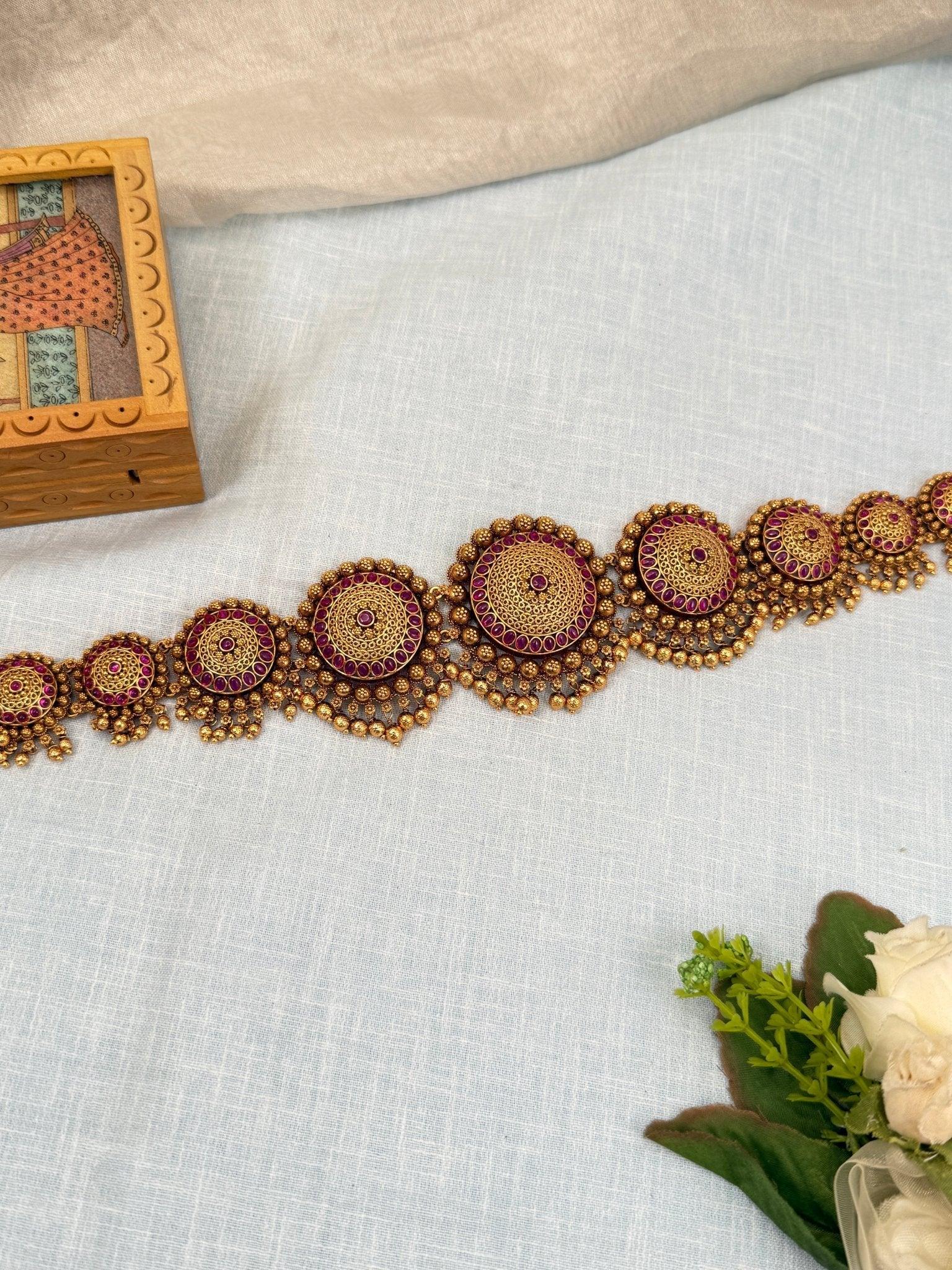 Luxurious Antique Chain Vaddanam Kamarbandh 7090 - Mahilas