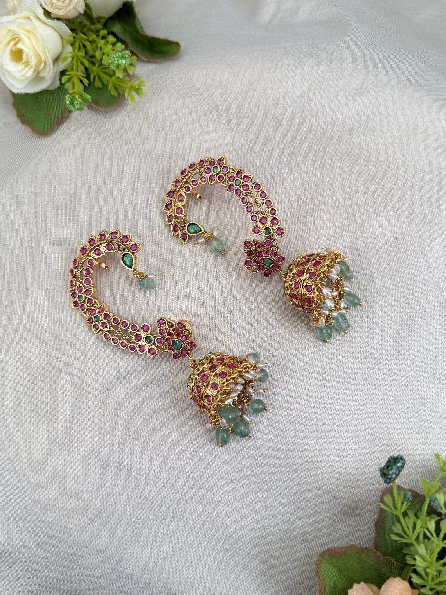 Luxurious Antique Earcuff Earrings 0369 - Mahilas