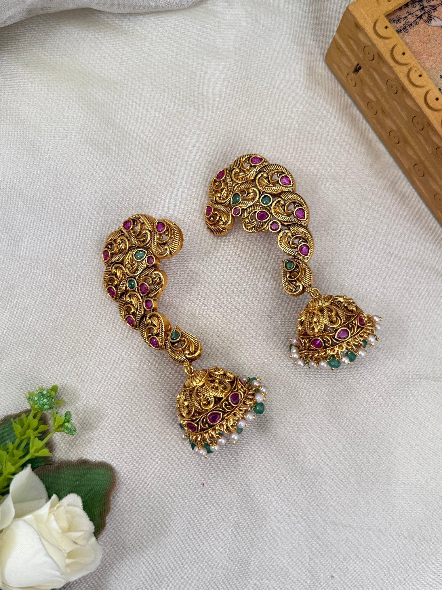 Luxurious Antique Earcuff Earrings 0443 - Mahilas