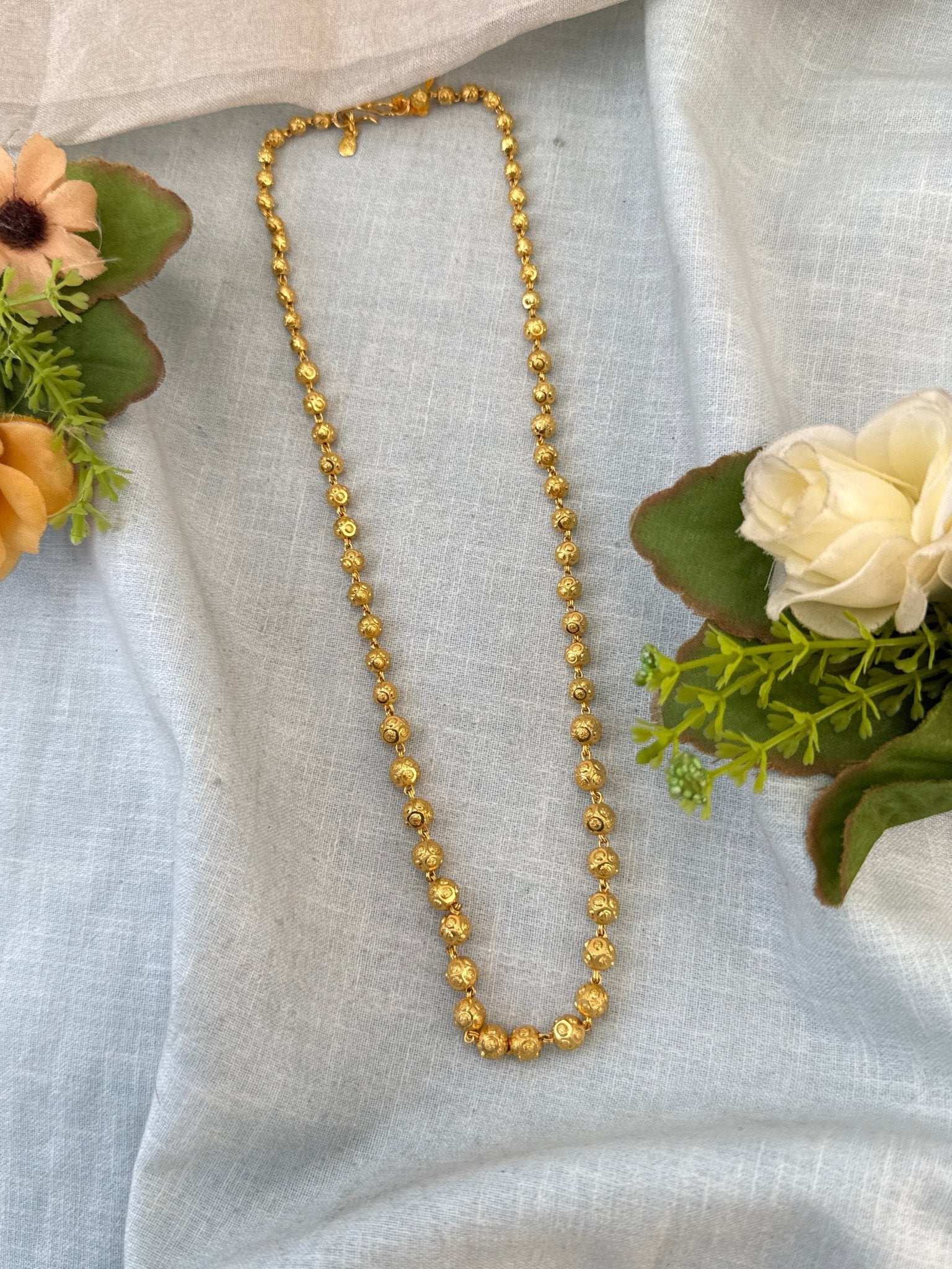 Luxurious Antique Gold Like Chain 18 inch 1045 - Mahilas
