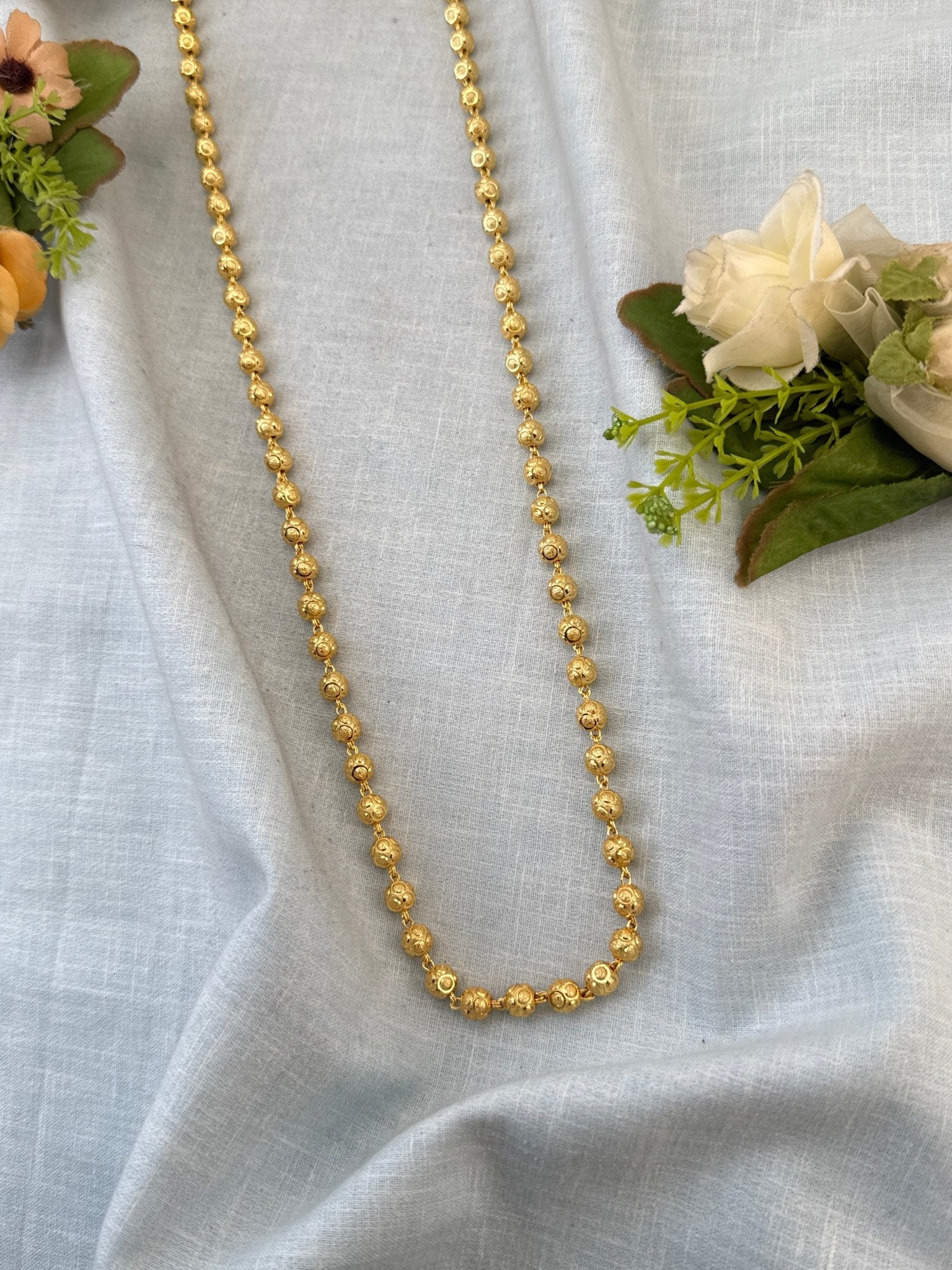 Luxurious Antique Gold Like Chain 24 inch 1048 - Mahilas