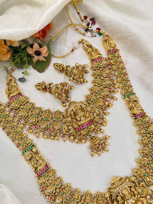 Luxurious Antique Jadau Bridal Necklace Set 788 - Mahilas
