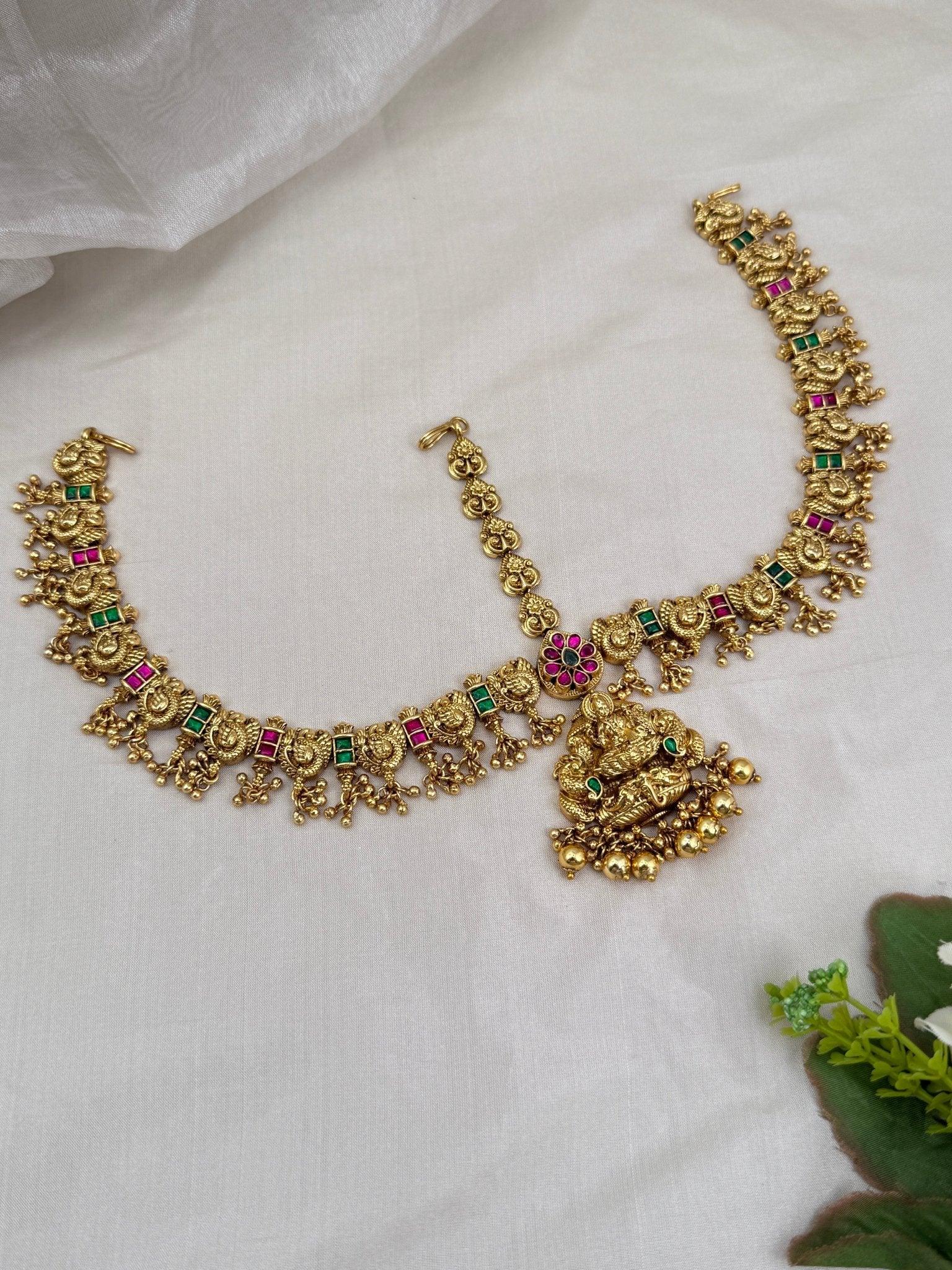 Luxurious Antique Jadau Mathapati Maang Tikka 4363 - Mahilas