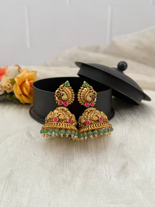 Luxurious Antique Jhumka Earrings 0541 - Mahilas