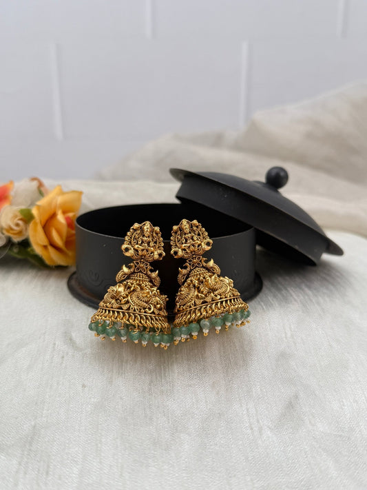 Luxurious Antique Jhumka Earrings 0542 - Mahilas