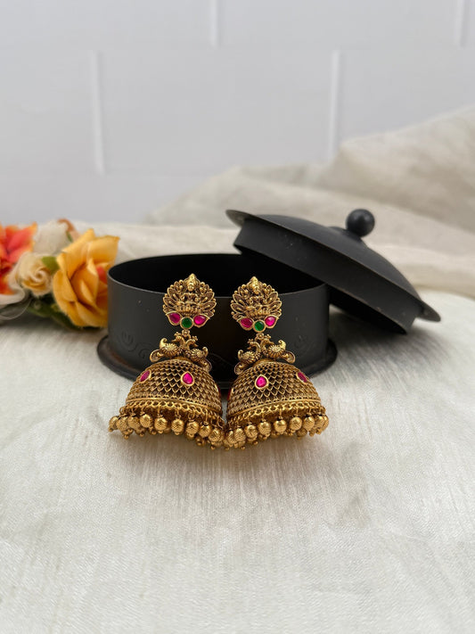 Luxurious Antique Jhumka Earrings 0543 - Mahilas
