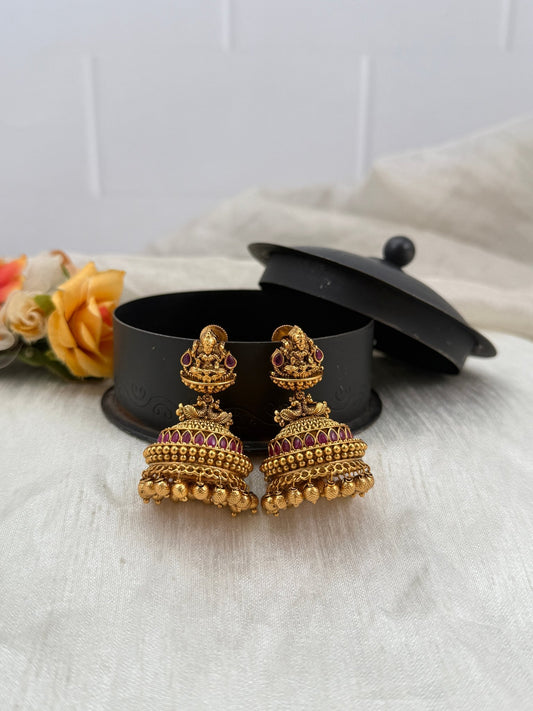 Luxurious Antique Jhumka Earrings 0545 - Mahilas