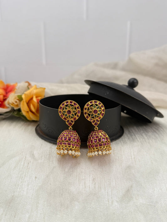 Luxurious Antique Jhumka Earrings 0553 - Mahilas
