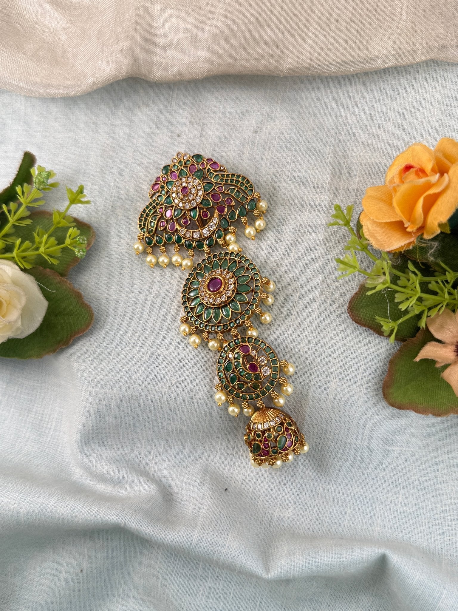 Luxurious Antique Kundan Jadebille 0170 - Mahilas