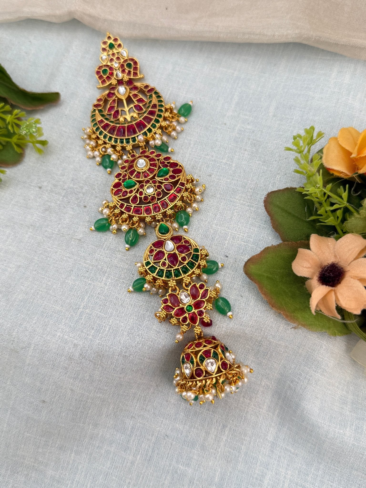 Luxurious Antique Kundan Jadebille 3054 - Mahilas