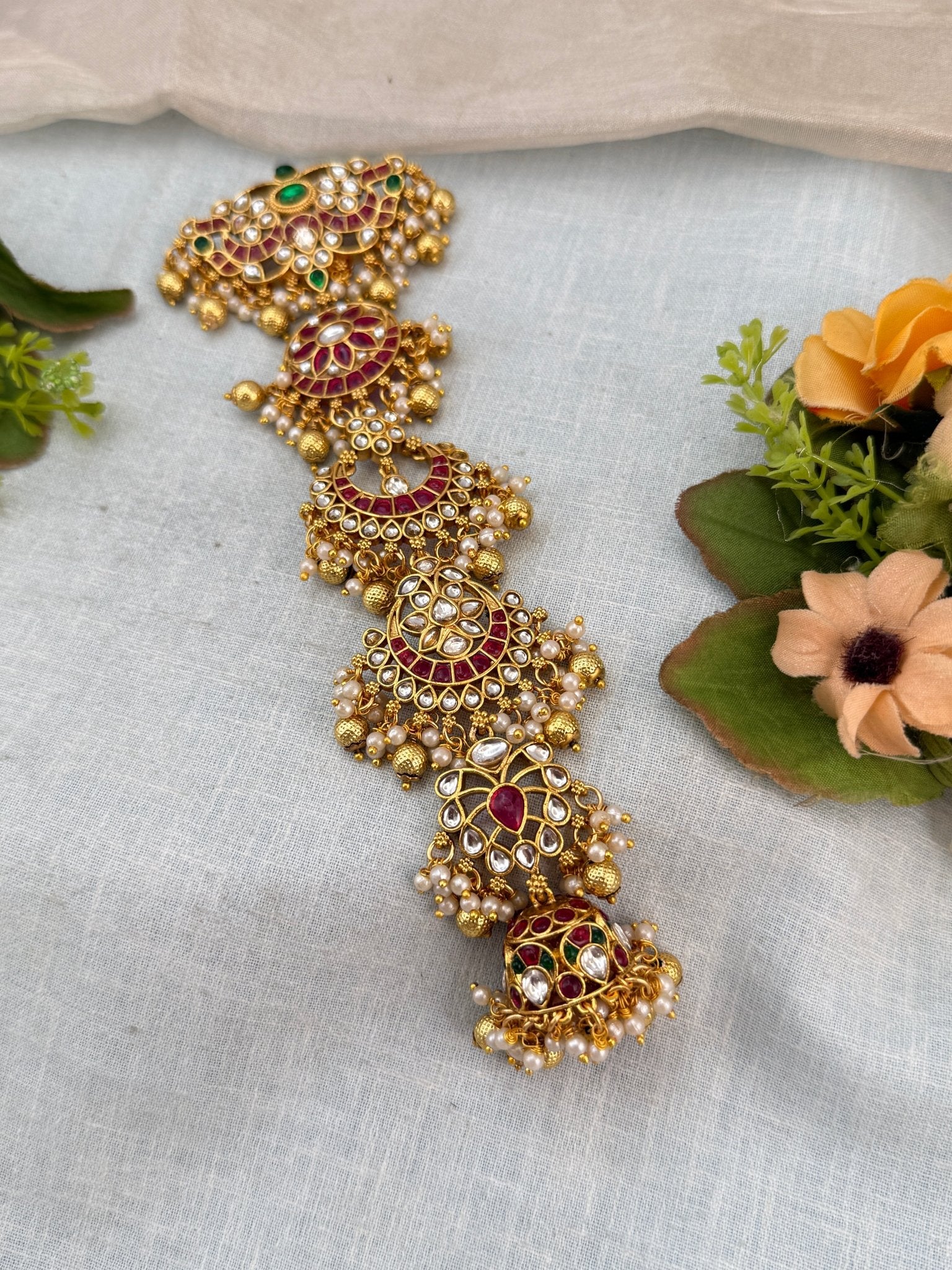 Luxurious Antique Kundan Jadebille 3056 - Mahilas