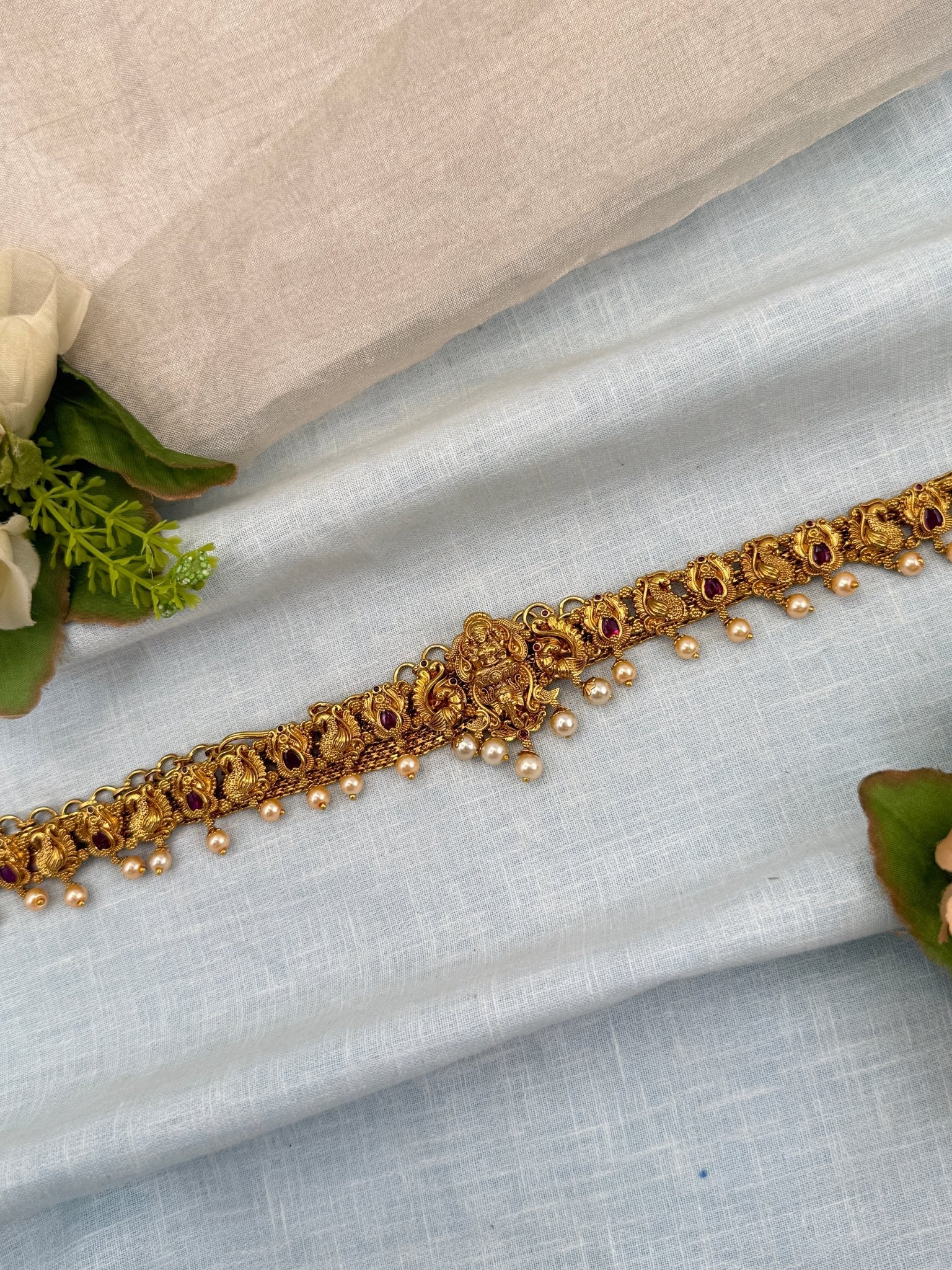 Luxurious Antique Lakshmi Chain Vaddanam Hip Belt 7238 - Mahilas