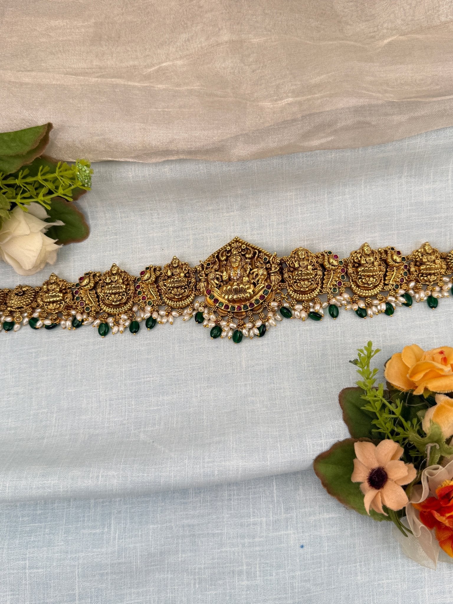 Luxurious Antique Lakshmi Chain Vaddanam Hip Belt 7269 - Mahilas