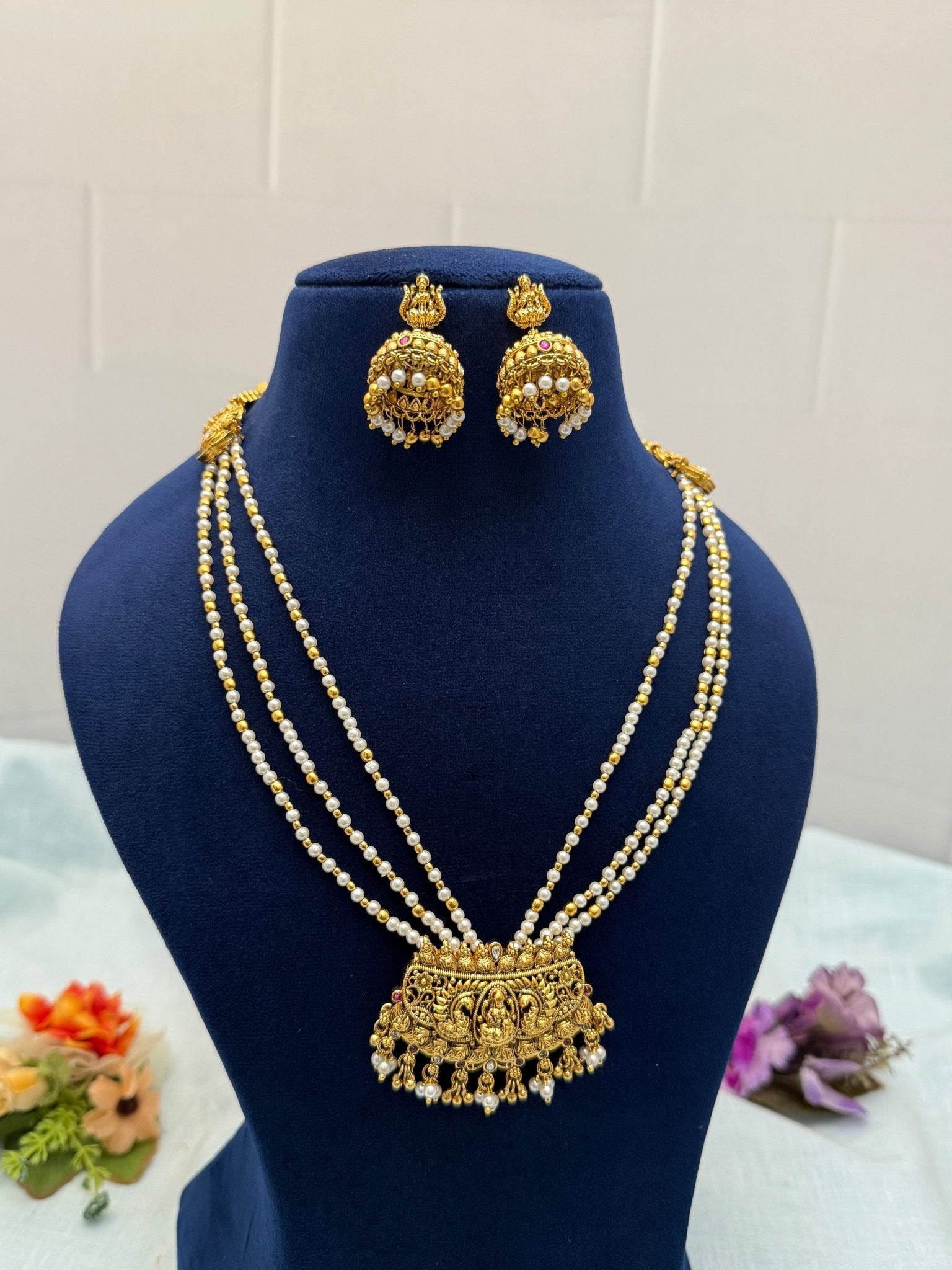Luxurious Antique Layer Necklace Set 602 - Mahilas