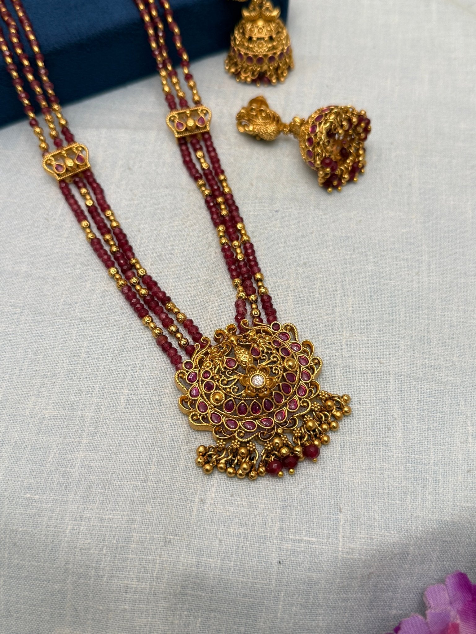 Luxurious Antique Layer Necklace Set 604 - Mahilas