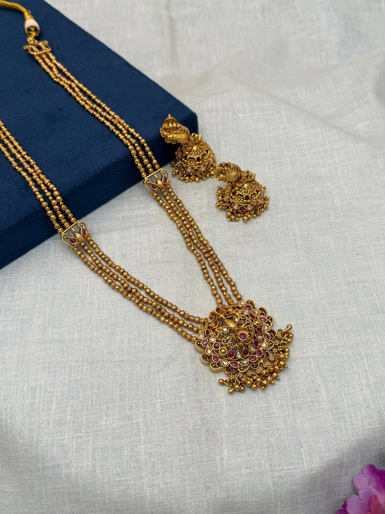 Luxurious Antique Layer Necklace Set 606 - Mahilas