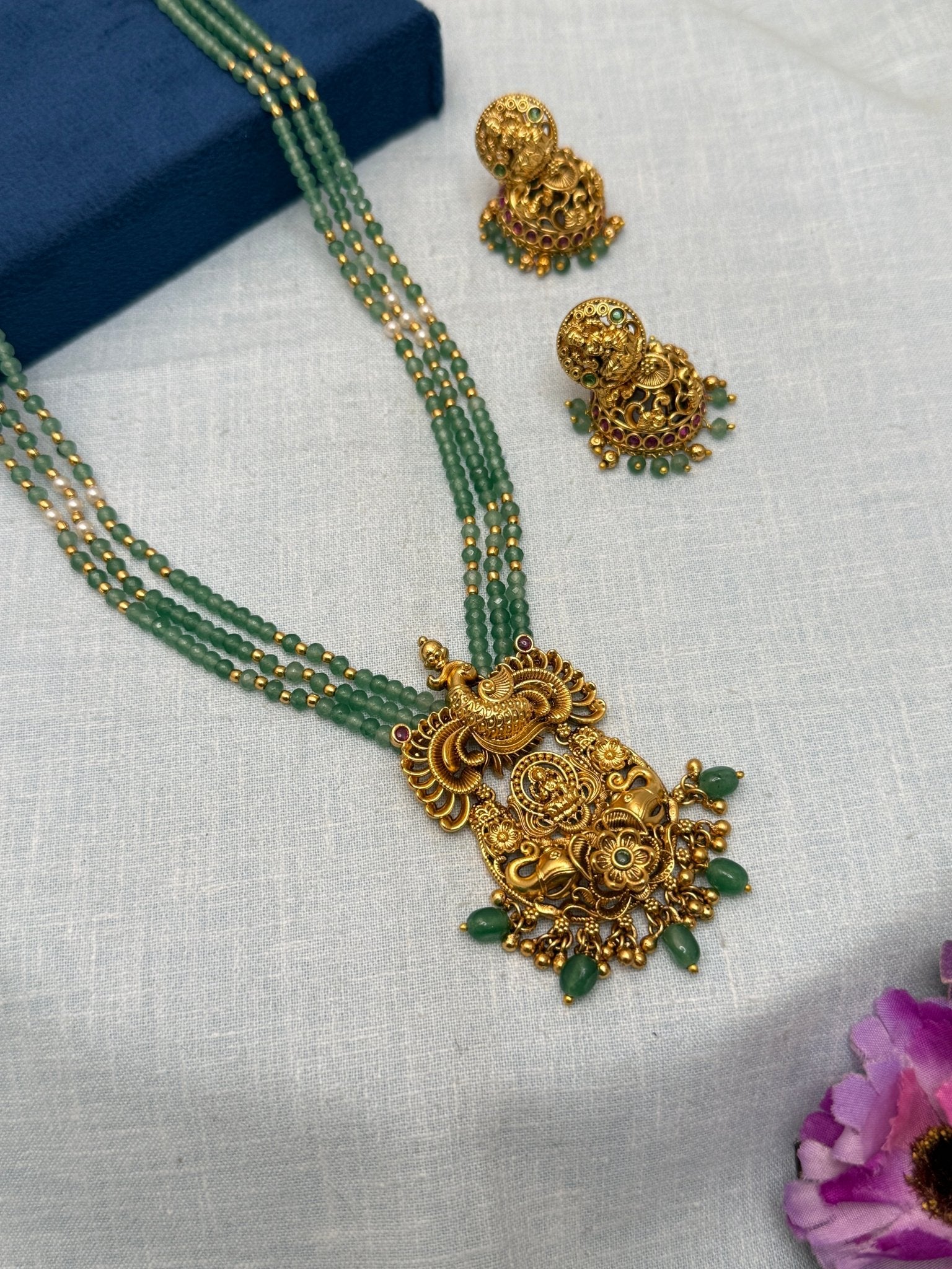 Luxurious Antique Layer Necklace Set 607 - Mahilas