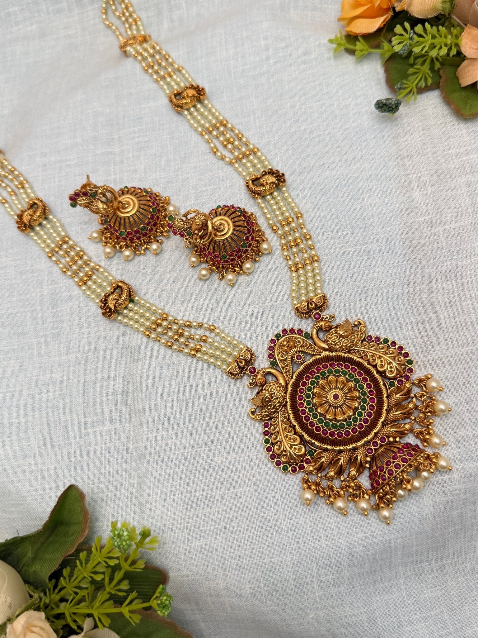 Luxurious Antique Layer Necklace Set 684 - Mahilas