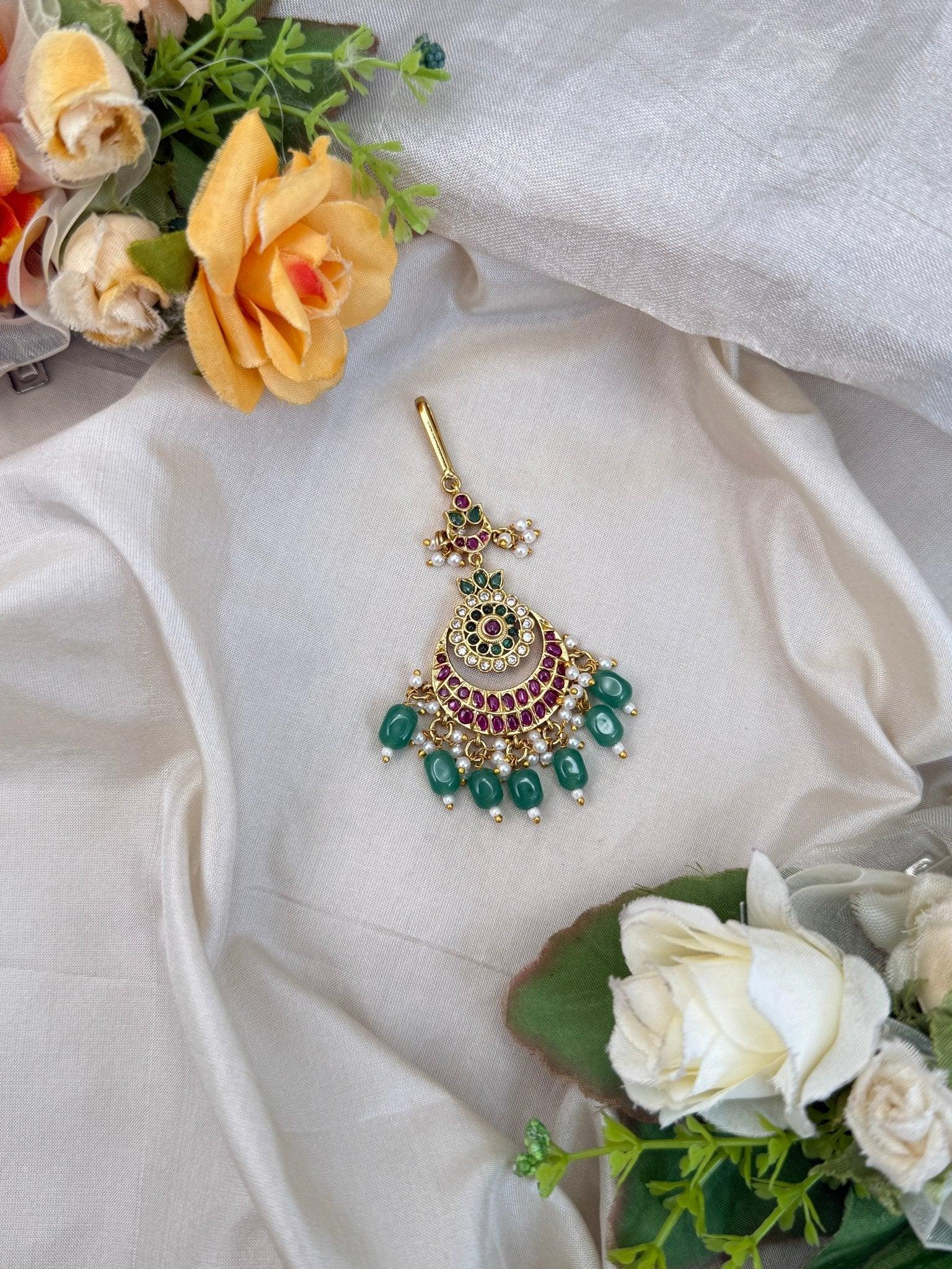 Luxurious Antique Maang Tikka 251 - Mahilas