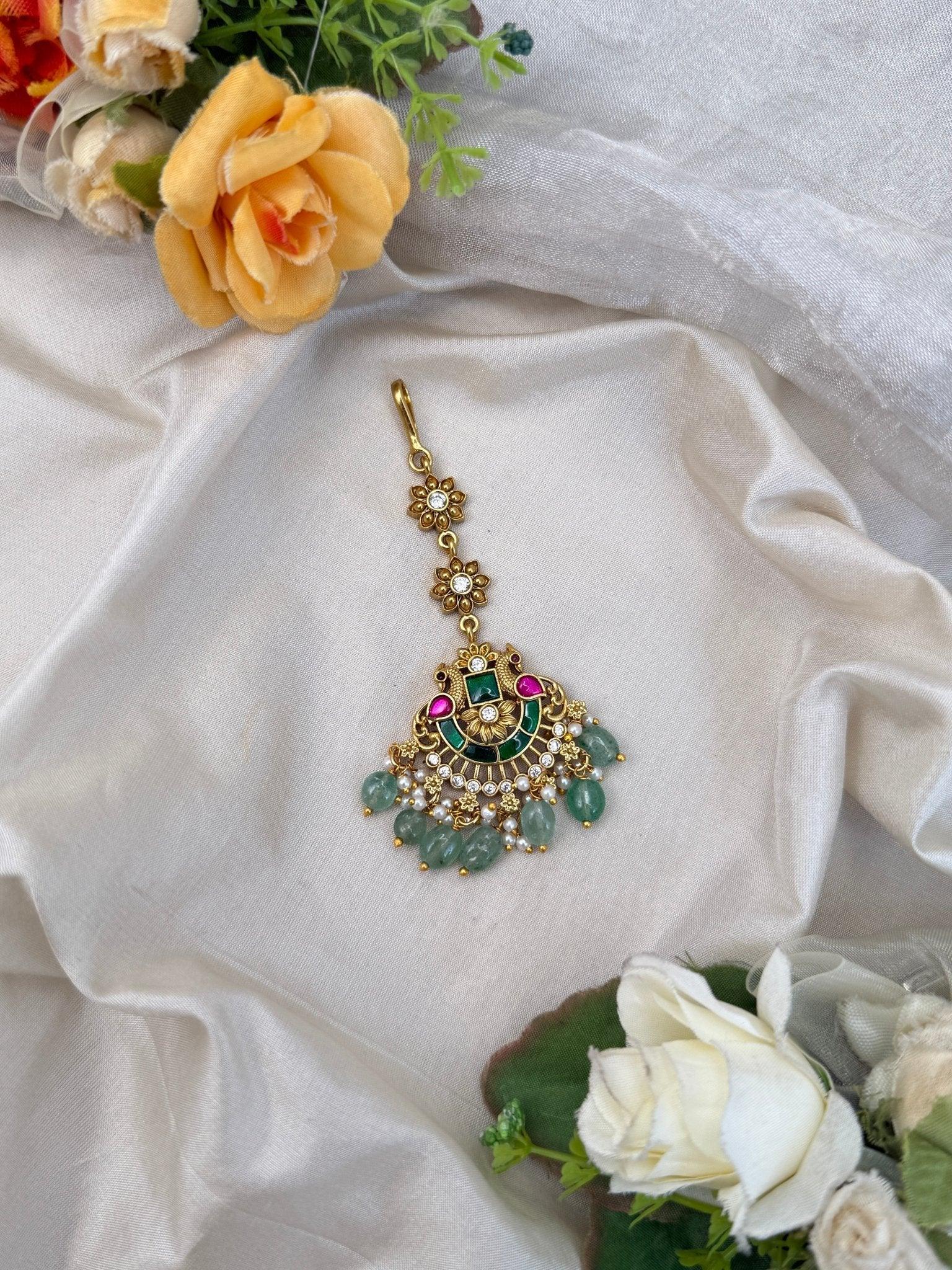 Luxurious Antique Maang Tikka 277 - Mahilas