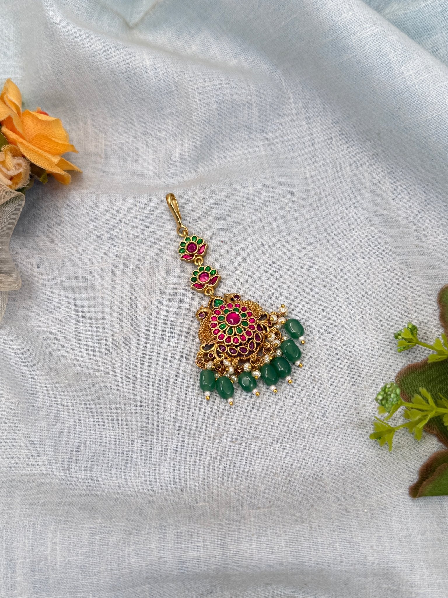 Luxurious Antique Maang Tikka 386 - Mahilas