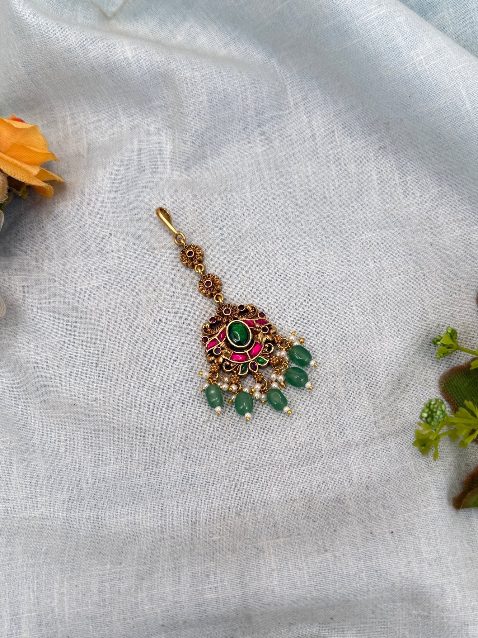 Luxurious Antique Maang Tikka 398 - Mahilas