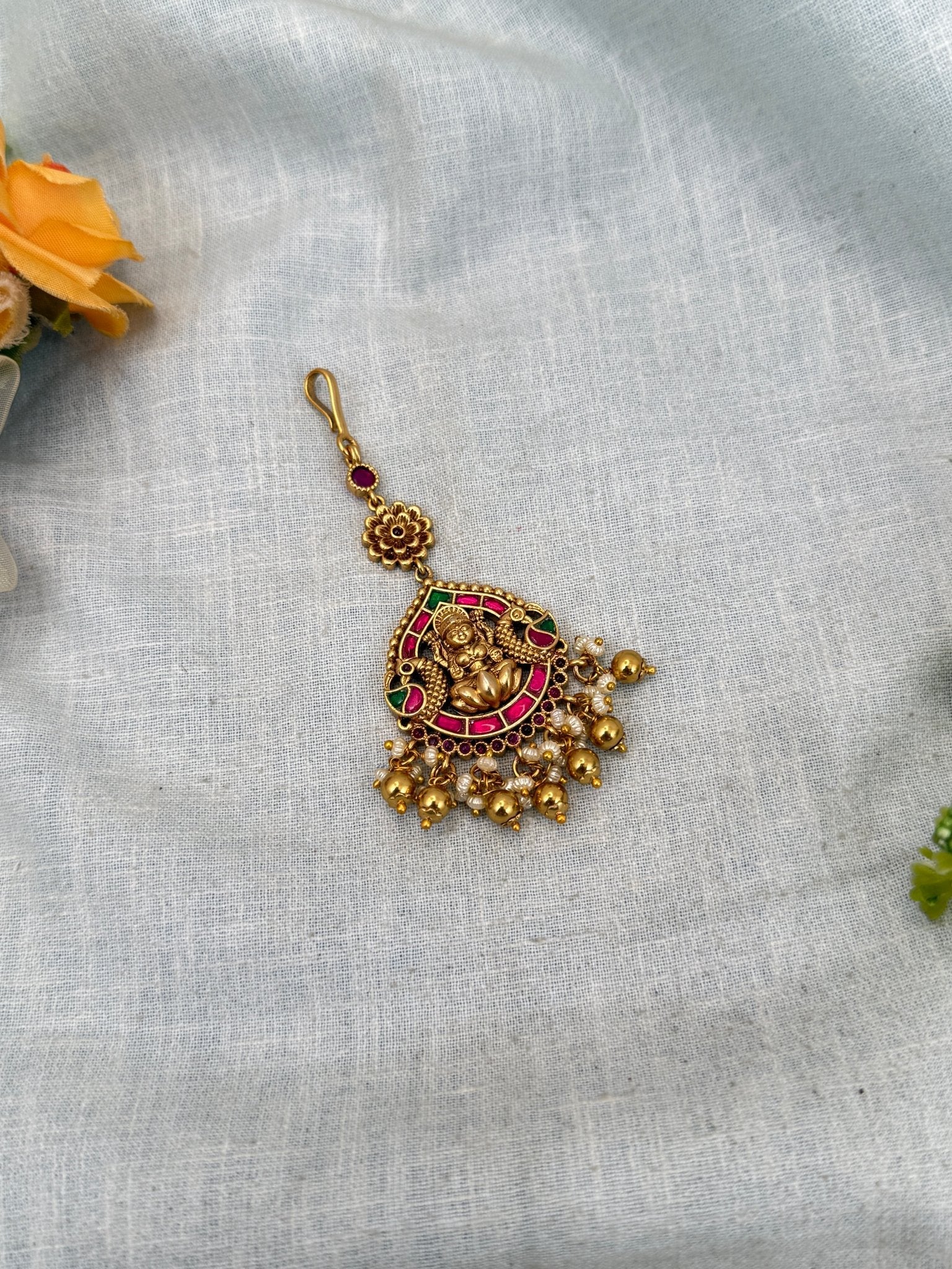 Luxurious Antique Maang Tikka 399 - Mahilas