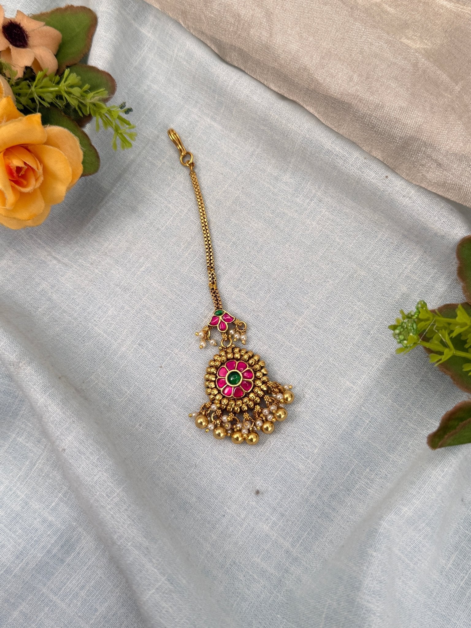 Luxurious Antique Maang Tikka 478 - Mahilas