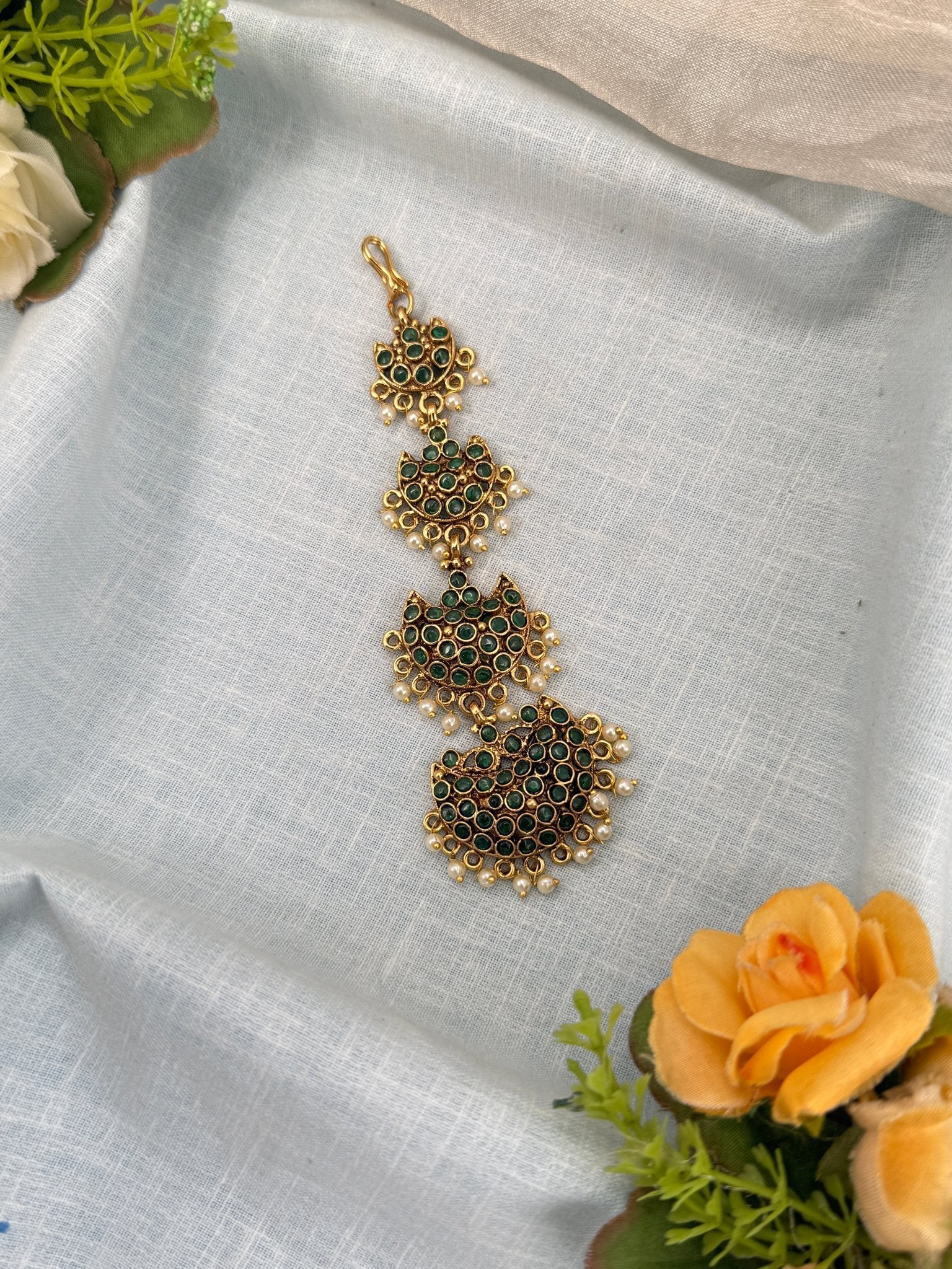 Luxurious Antique Maang Tikka 484 - Mahilas
