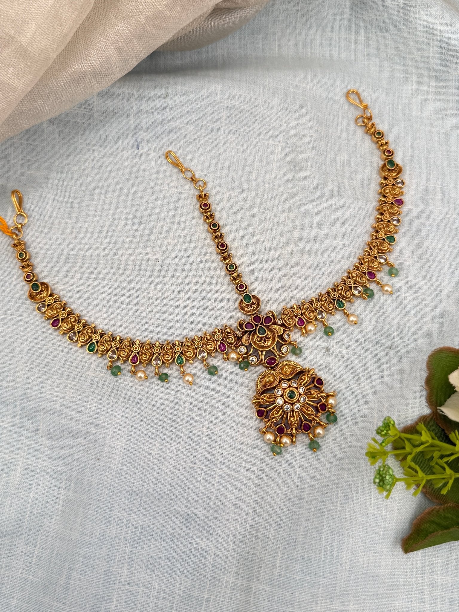 Luxurious Antique Maang Tikka Mathapatti 226 - Mahilas