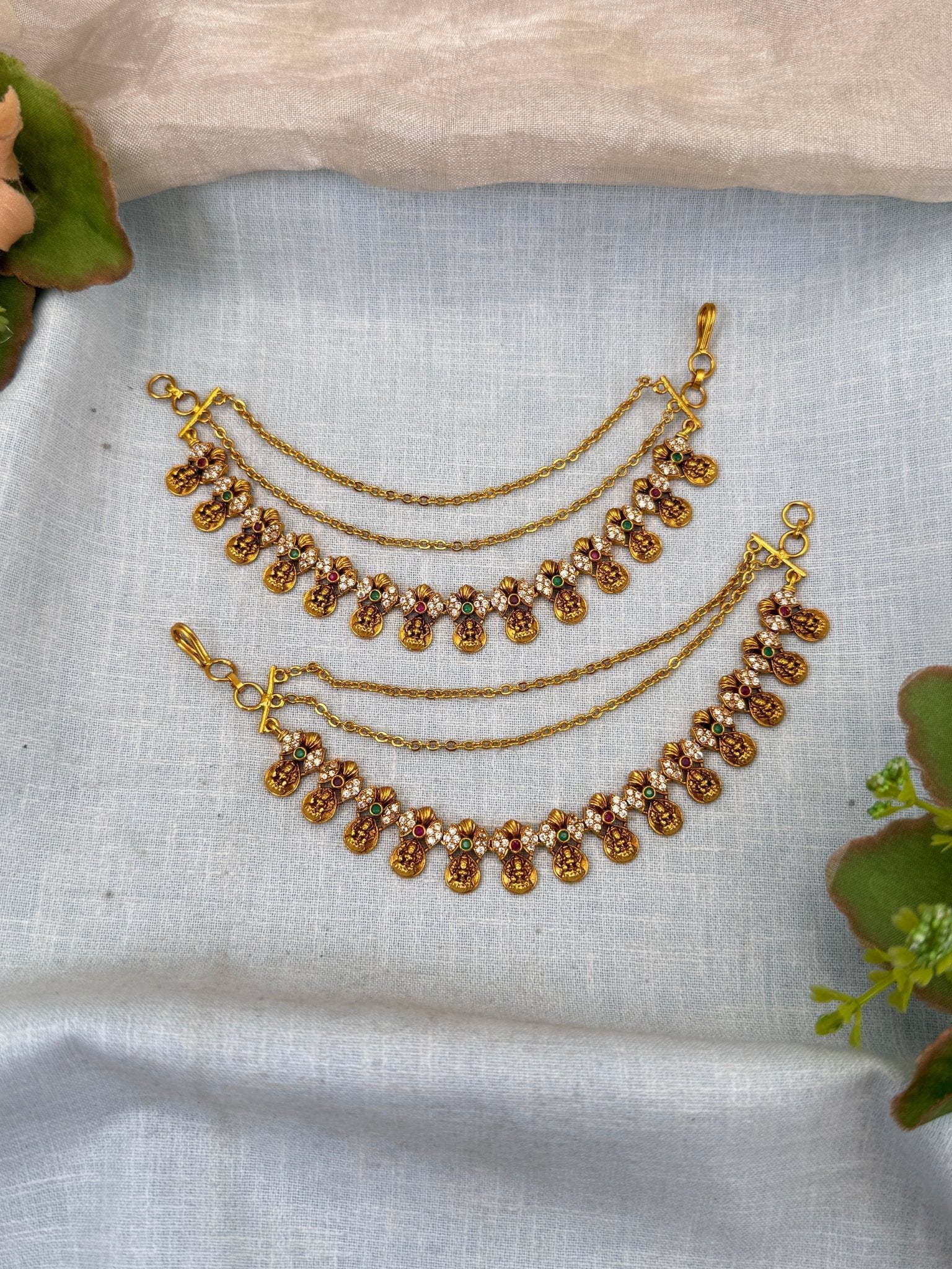 Luxurious Antique Maatal Ear Chain 329 - Mahilas