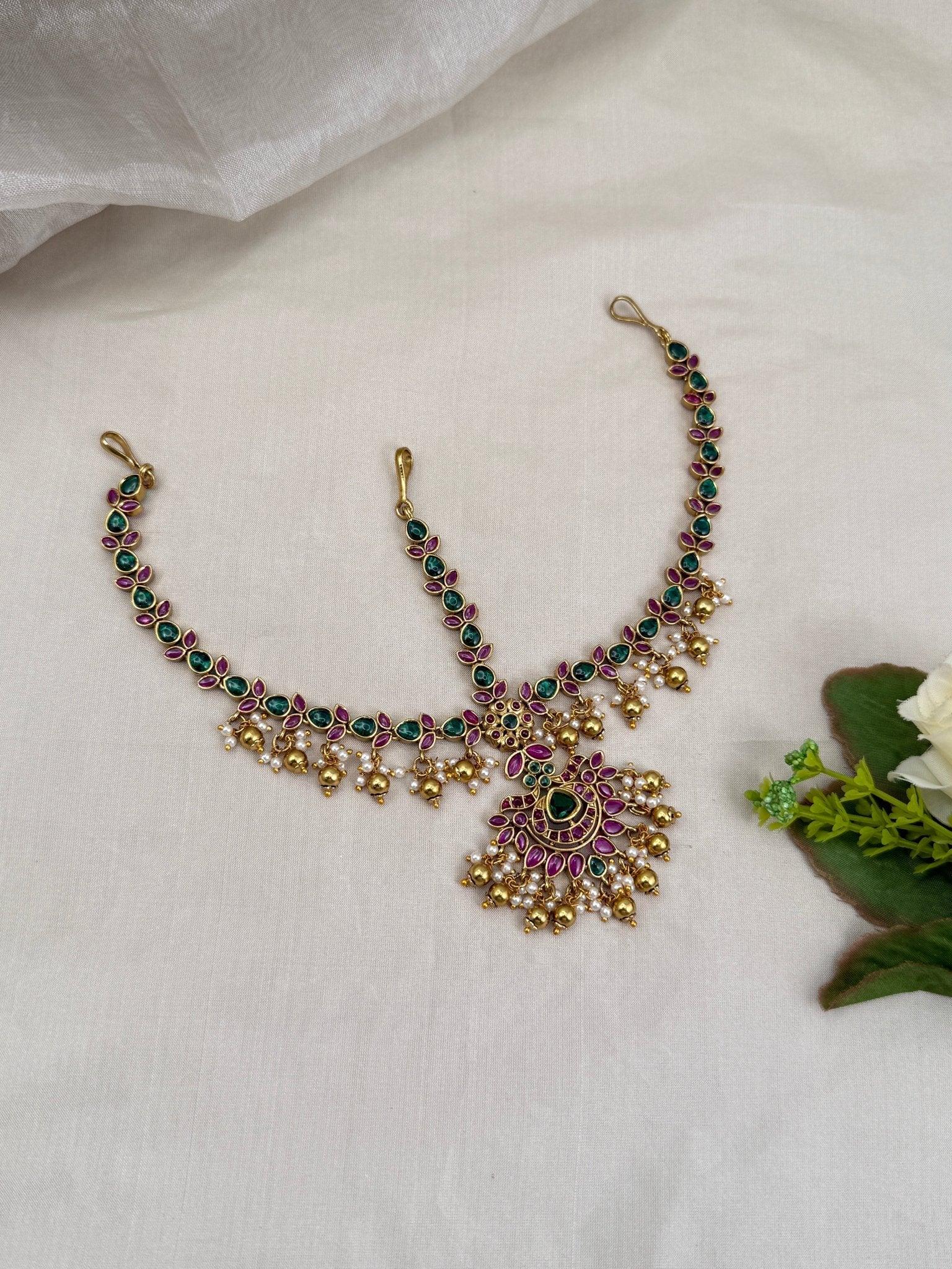 Luxurious Antique Mathapati Maang Tikka 4365 - Mahilas