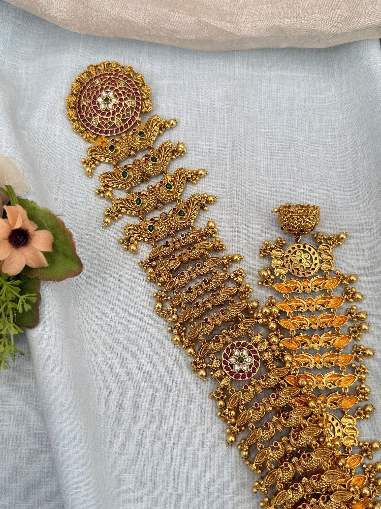 Luxurious Antique Premium Bridal Long Jadebille 494 - Mahilas