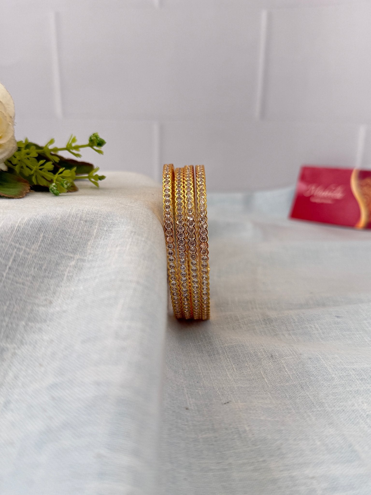 Luxurious Antique Stone Bangles 7209 - Mahilas