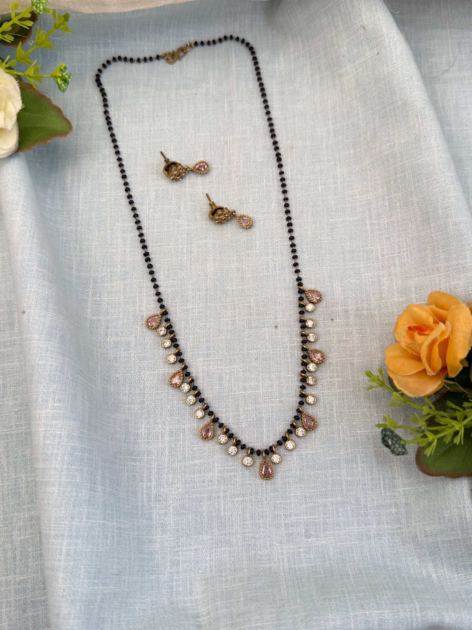 Luxurious Antique Stone Mangalsutra Chain 964 - Mahilas