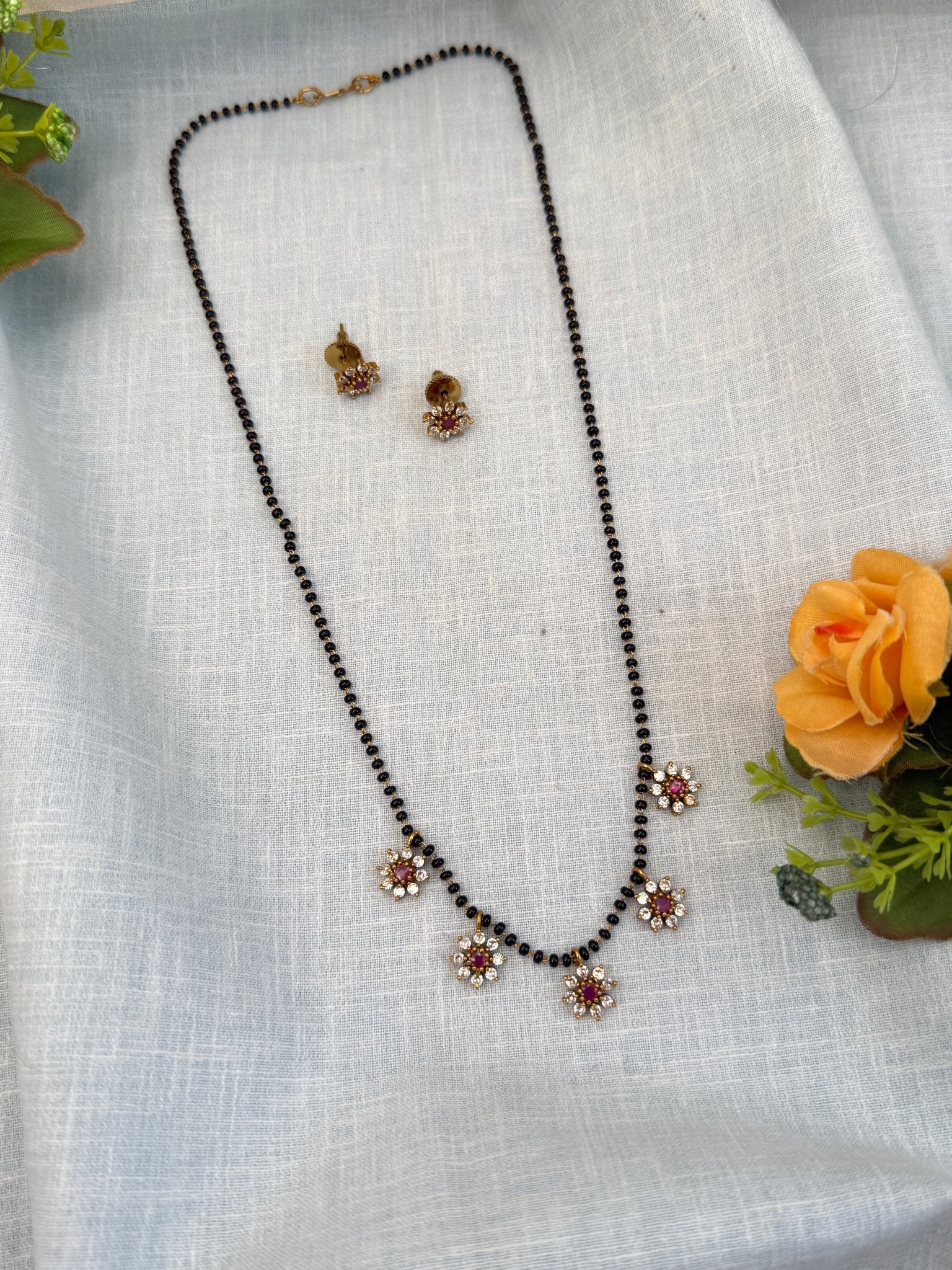 Luxurious Antique Stone Mangalsutra Chain 966 - Mahilas