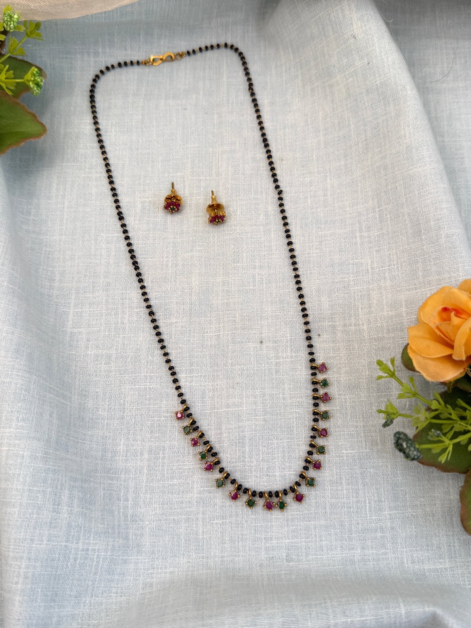 Luxurious Antique Stone Mangalsutra Chain 968 - Mahilas