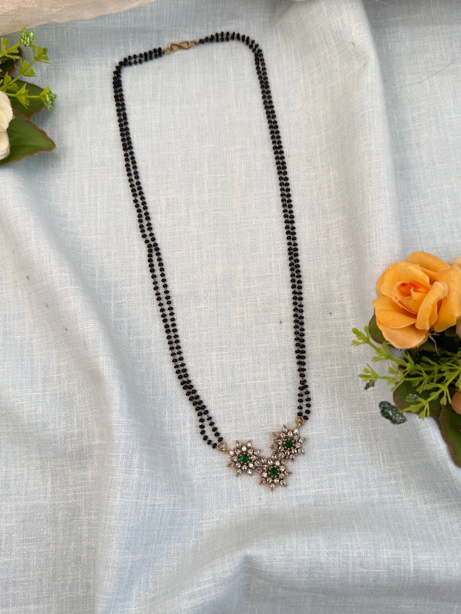 Luxurious Antique Stone Mangalsutra Chain 972 - Mahilas