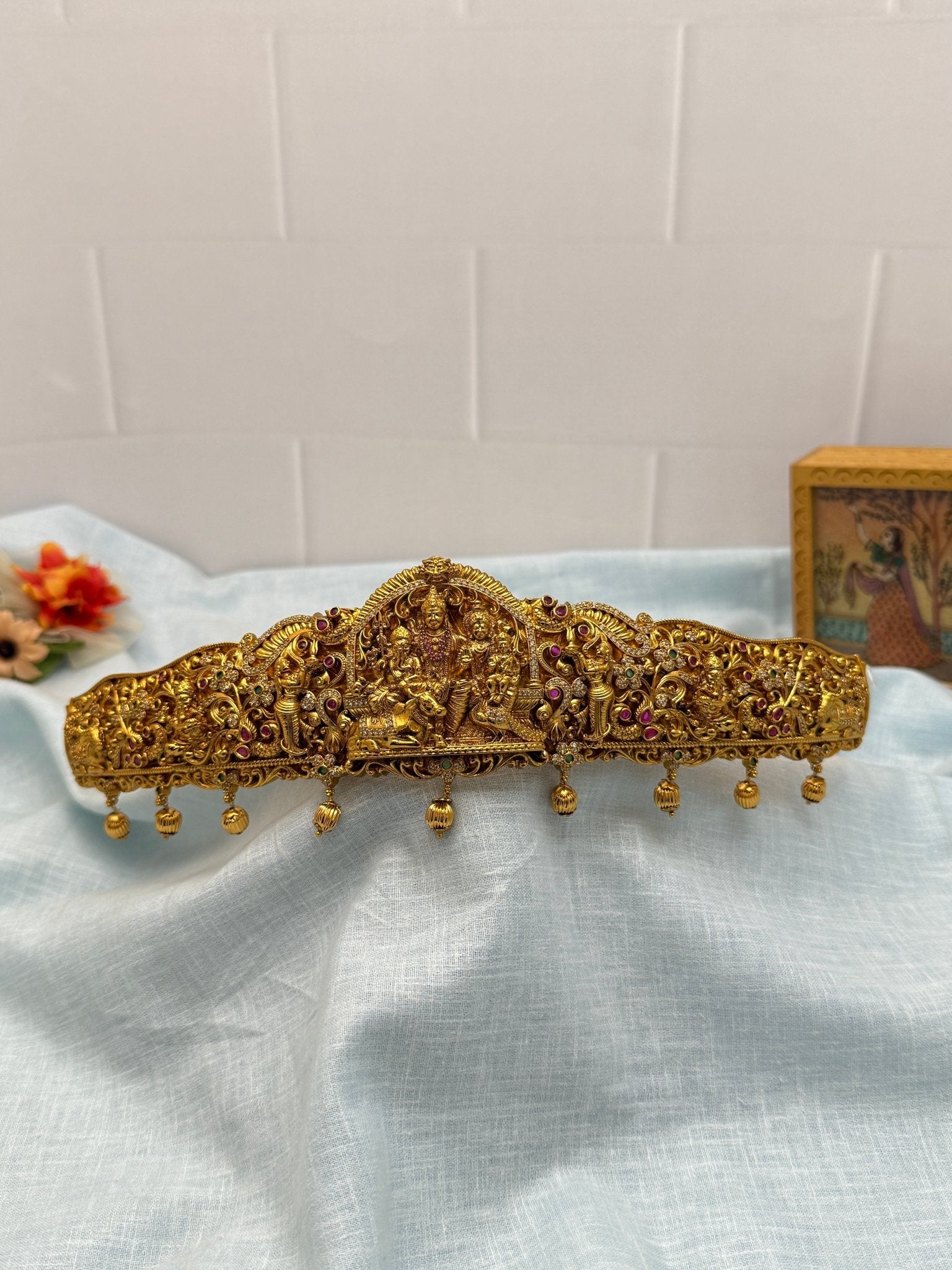 Luxurious Antique Vaddanam Kamarbandh 6975 - Mahilas
