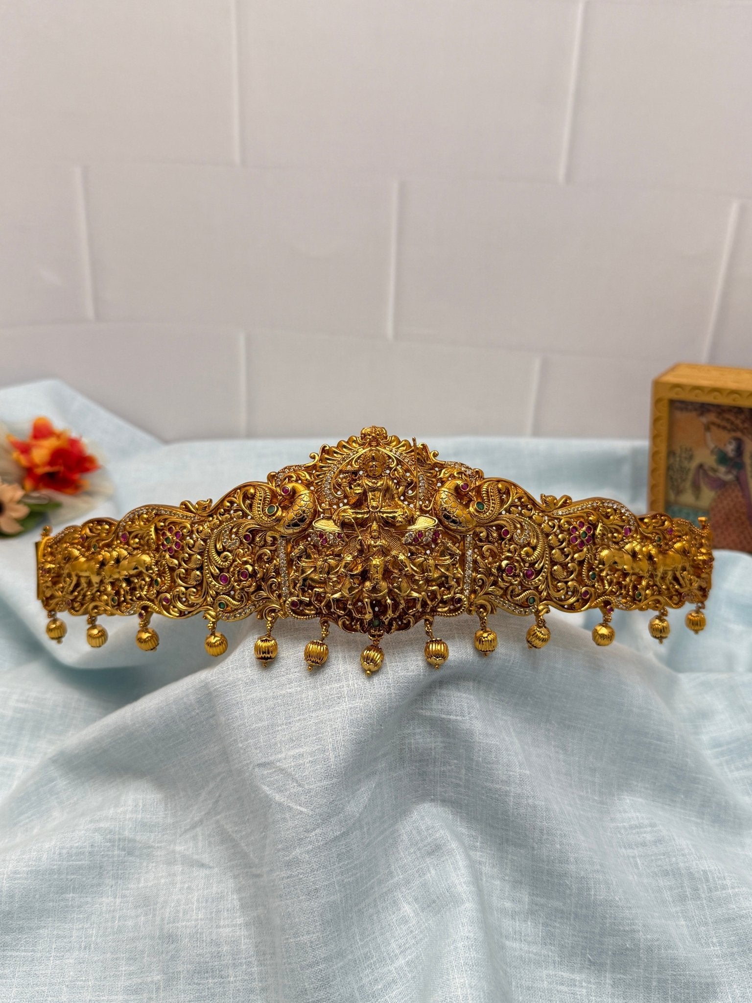 Luxurious Antique Vaddanam Kamarbandh 6980 - Mahilas