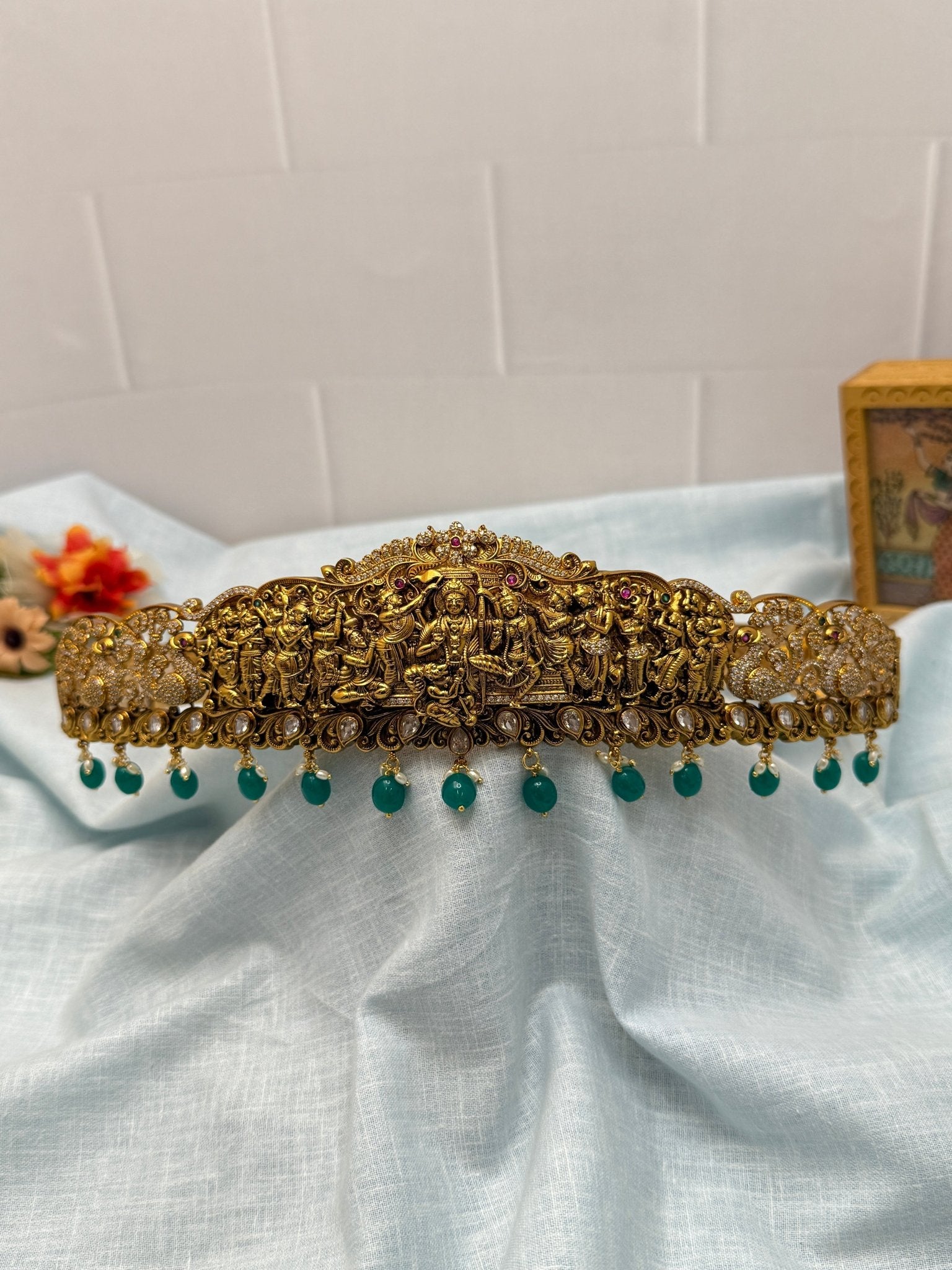 Luxurious Antique Vaddanam Kamarbandh 6984 - Mahilas