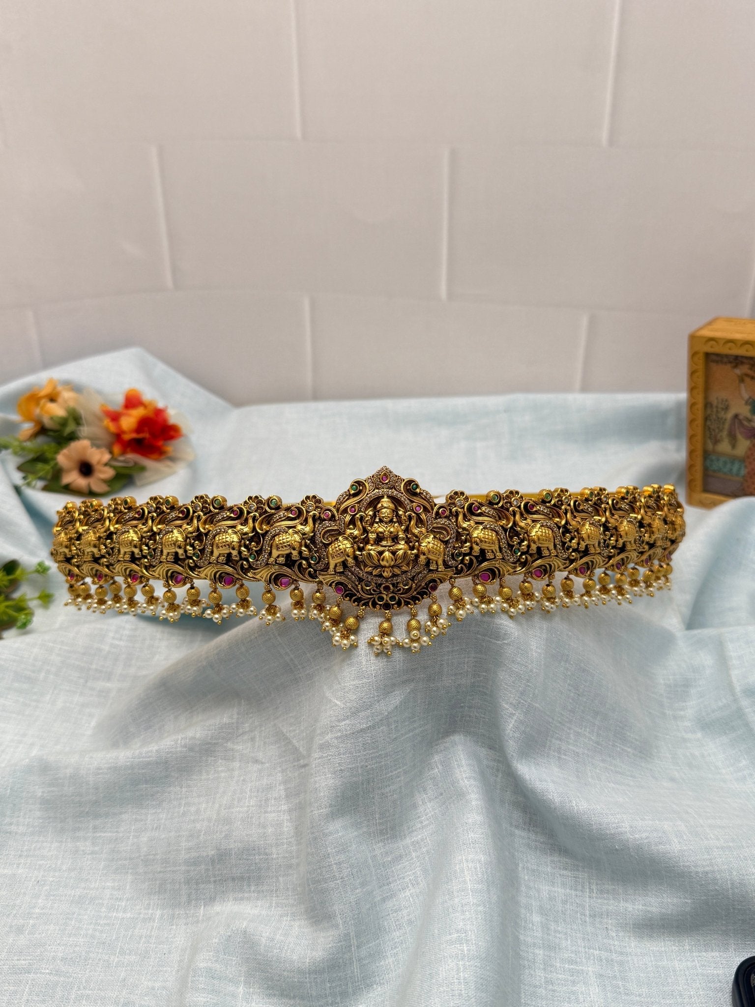 Luxurious Antique Vaddanam Kamarbandh 6985 - Mahilas