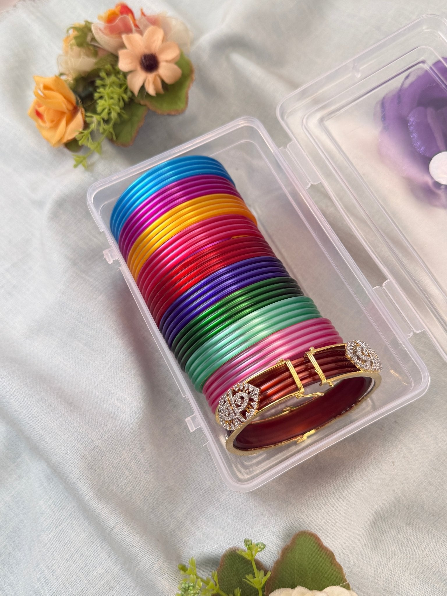 Luxurious Changeable Bangle Box With 10 Colors & Changing Kada - 3477 - Mahilas