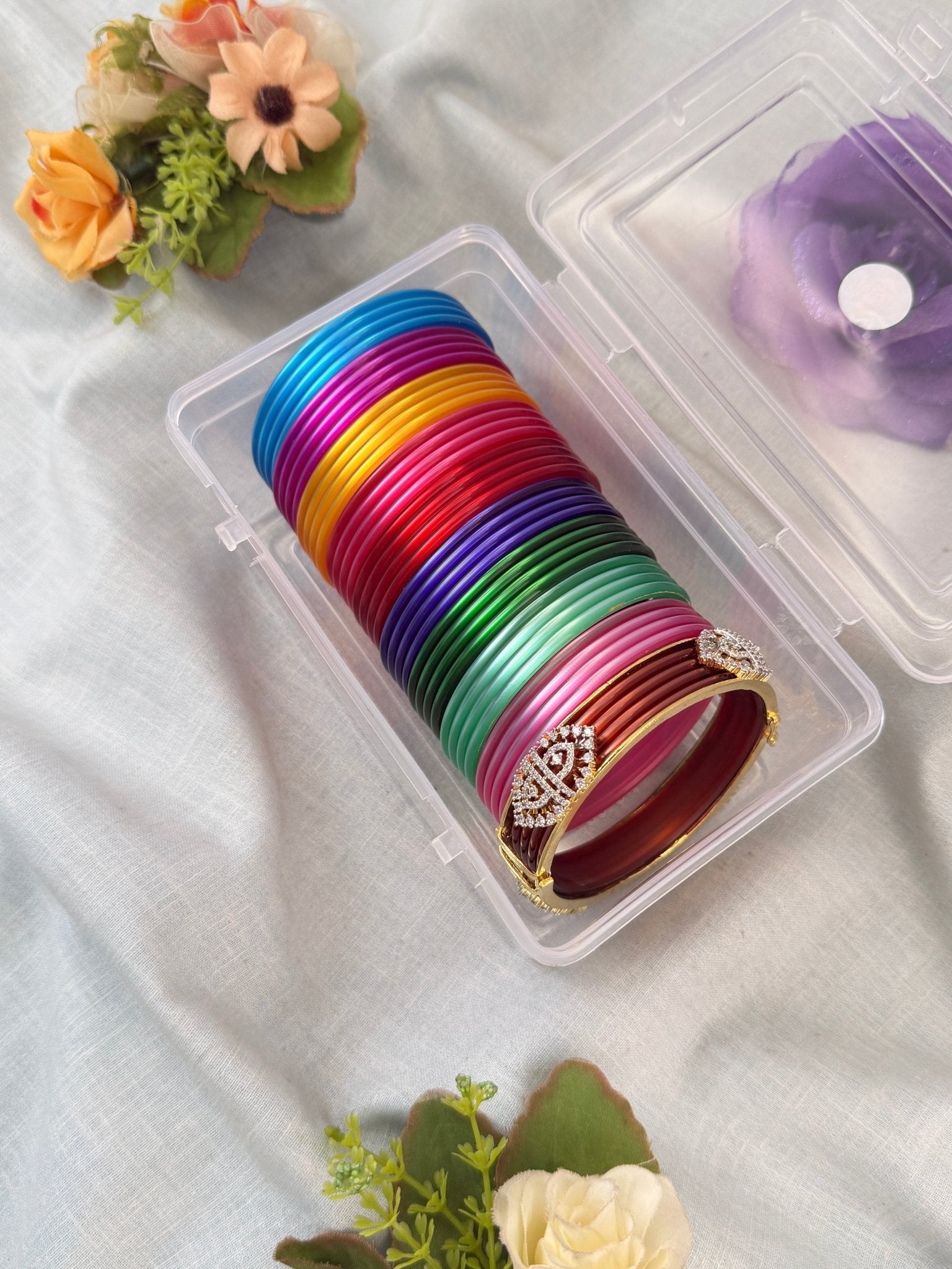 Luxurious Changeable Bangle Box With 10 Colors & Changing Kada - 3477 - Mahilas