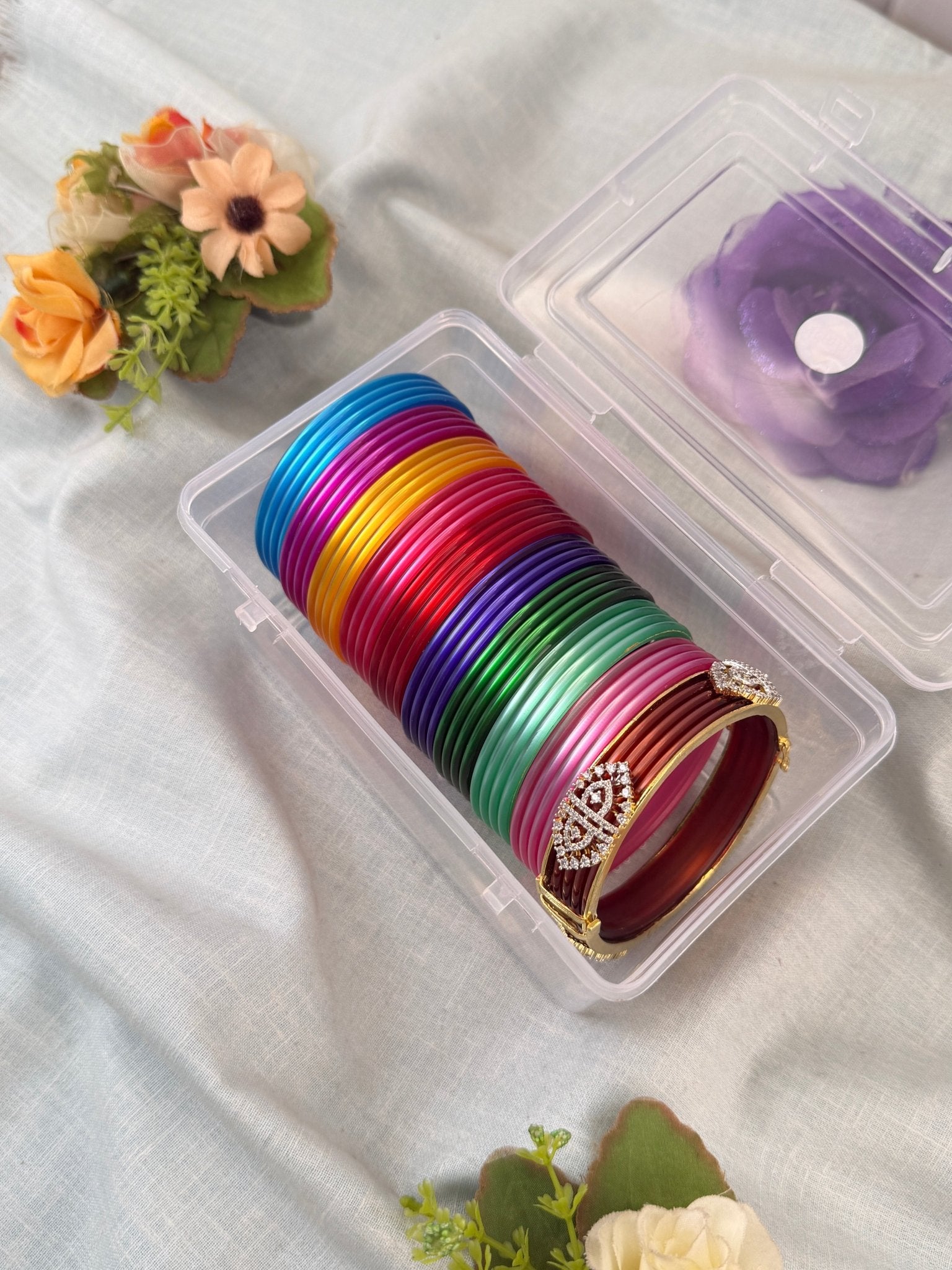 Luxurious Changeable Bangle Box With 10 Colors & Changing Kada - 3477 - Mahilas