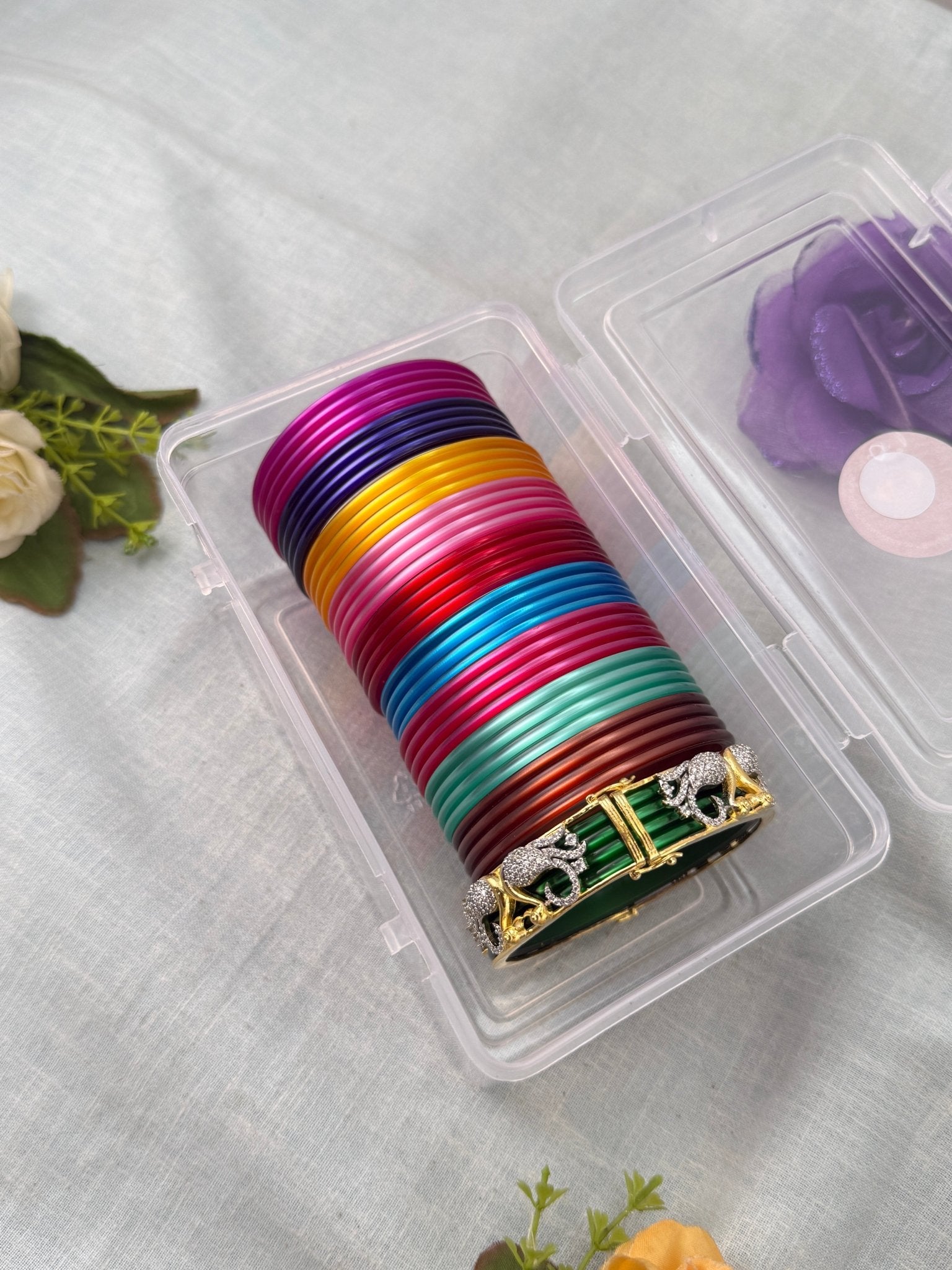 Luxurious Changeable Bangle Box With 10 Colors & Changing Kada - 3478 - Mahilas