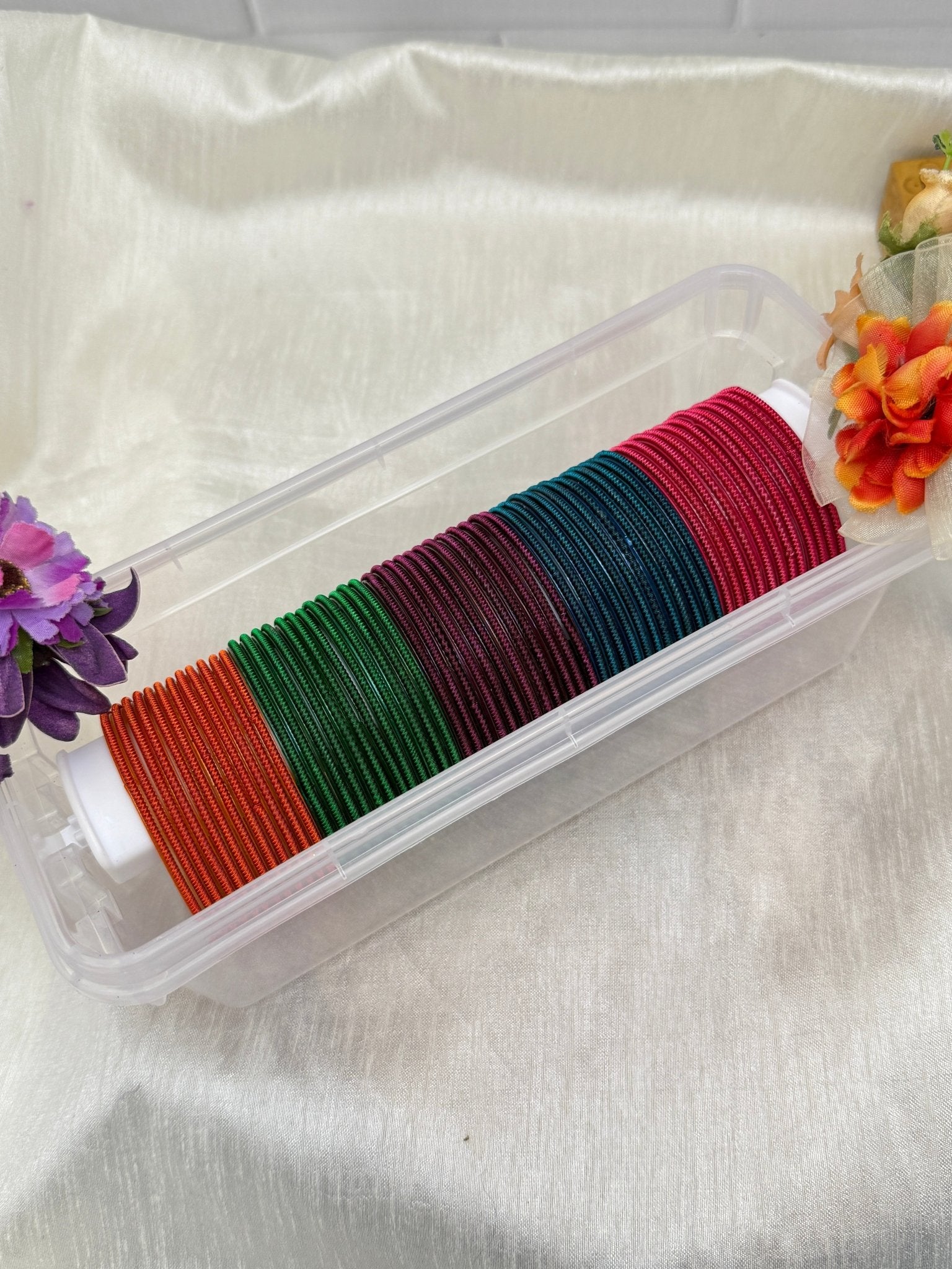 Luxurious Dark Star Design Glass Bangle Box Box 5 Colors - 070 - Mahilas