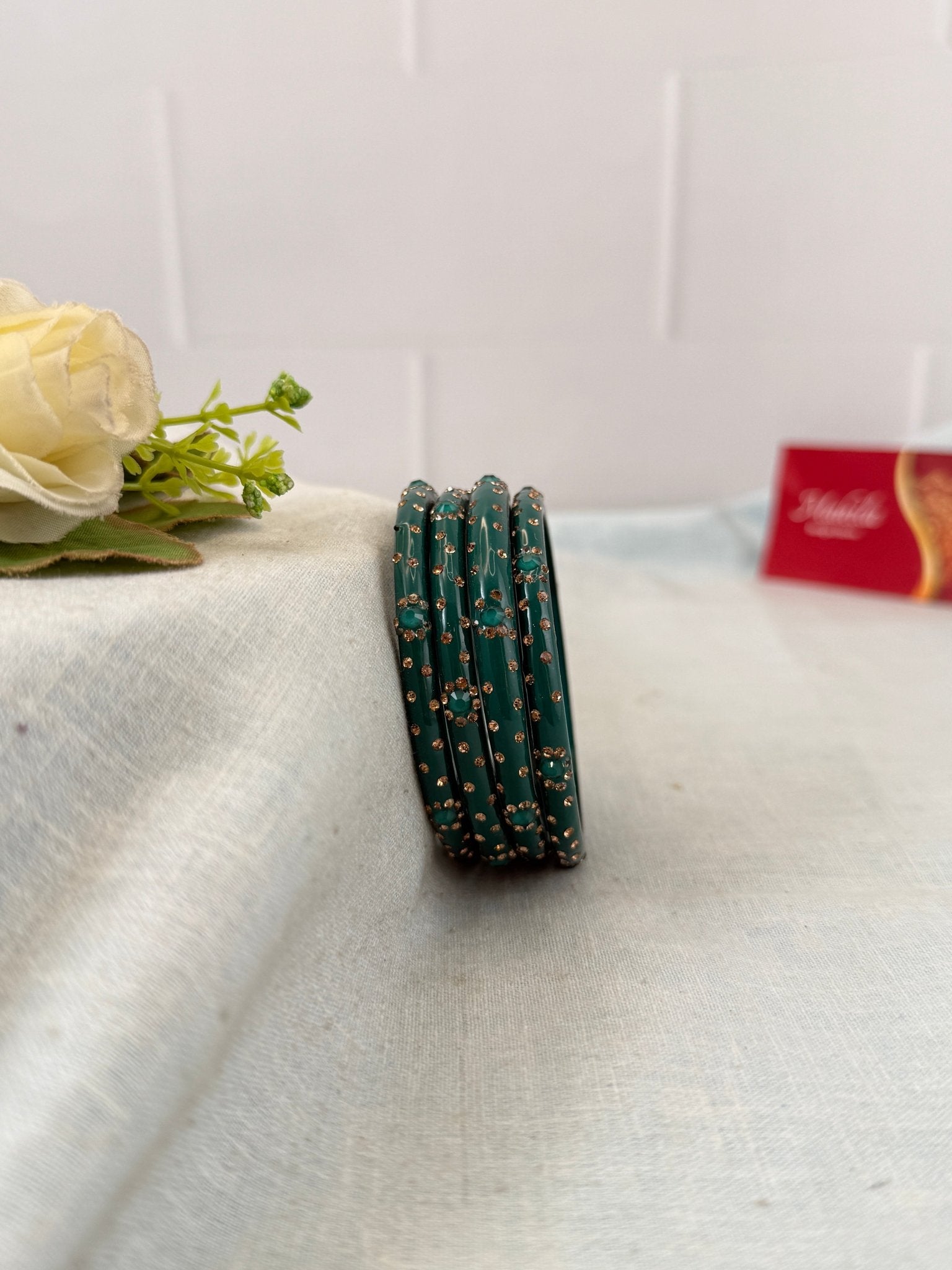 Luxurious Evara Design Kada Glass Bangles 3478 - Make your own box - Mahilas